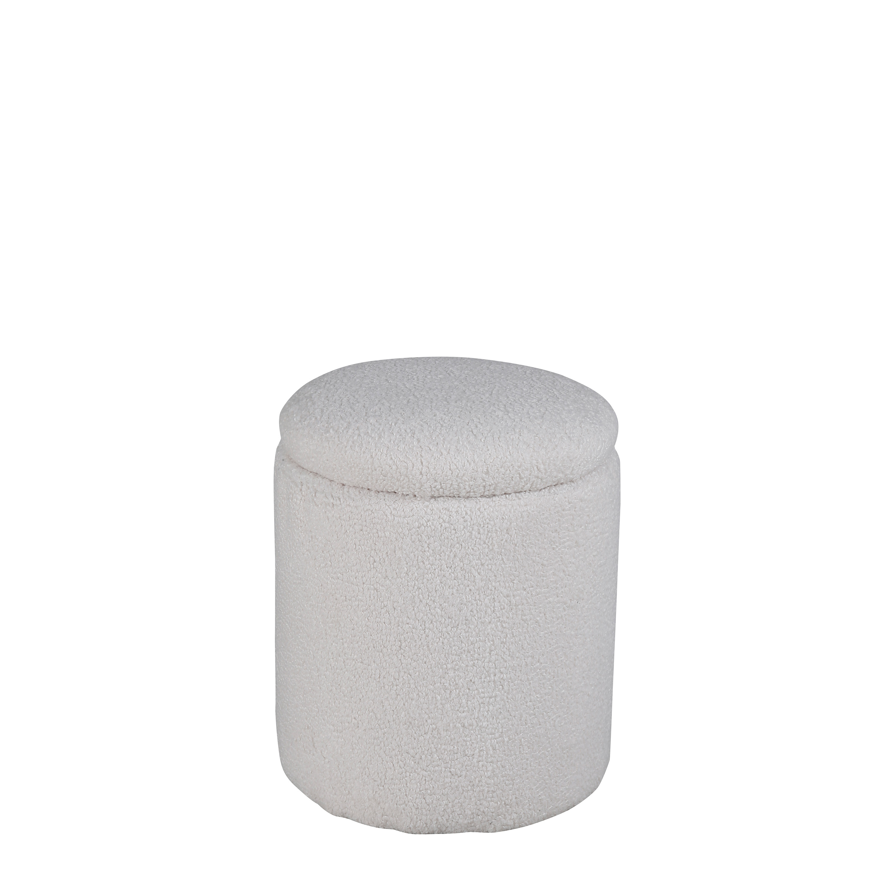 Limpen Sittpuff Förvaring Teddy Offwhite