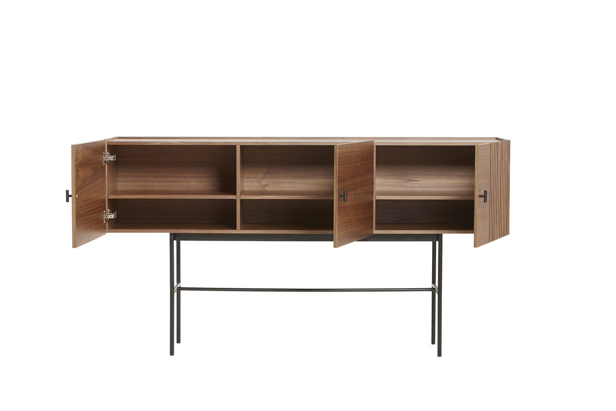 Woud Array Sideboard Walnut/Black 180cm