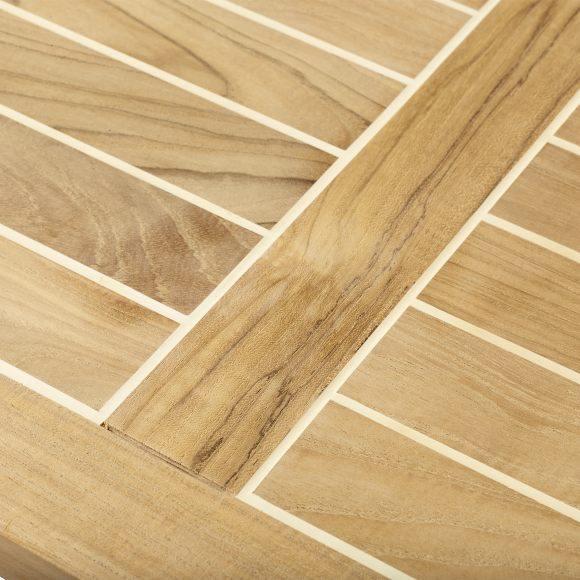 Cinas Classic Dynbox Teak/Vit 130cm