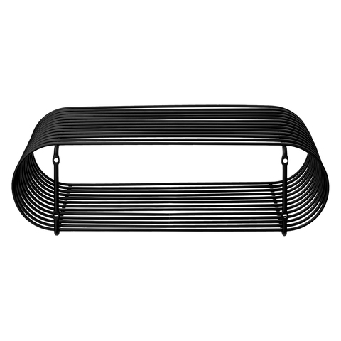 AYTM Curva Wandregal Schwarz 40cm