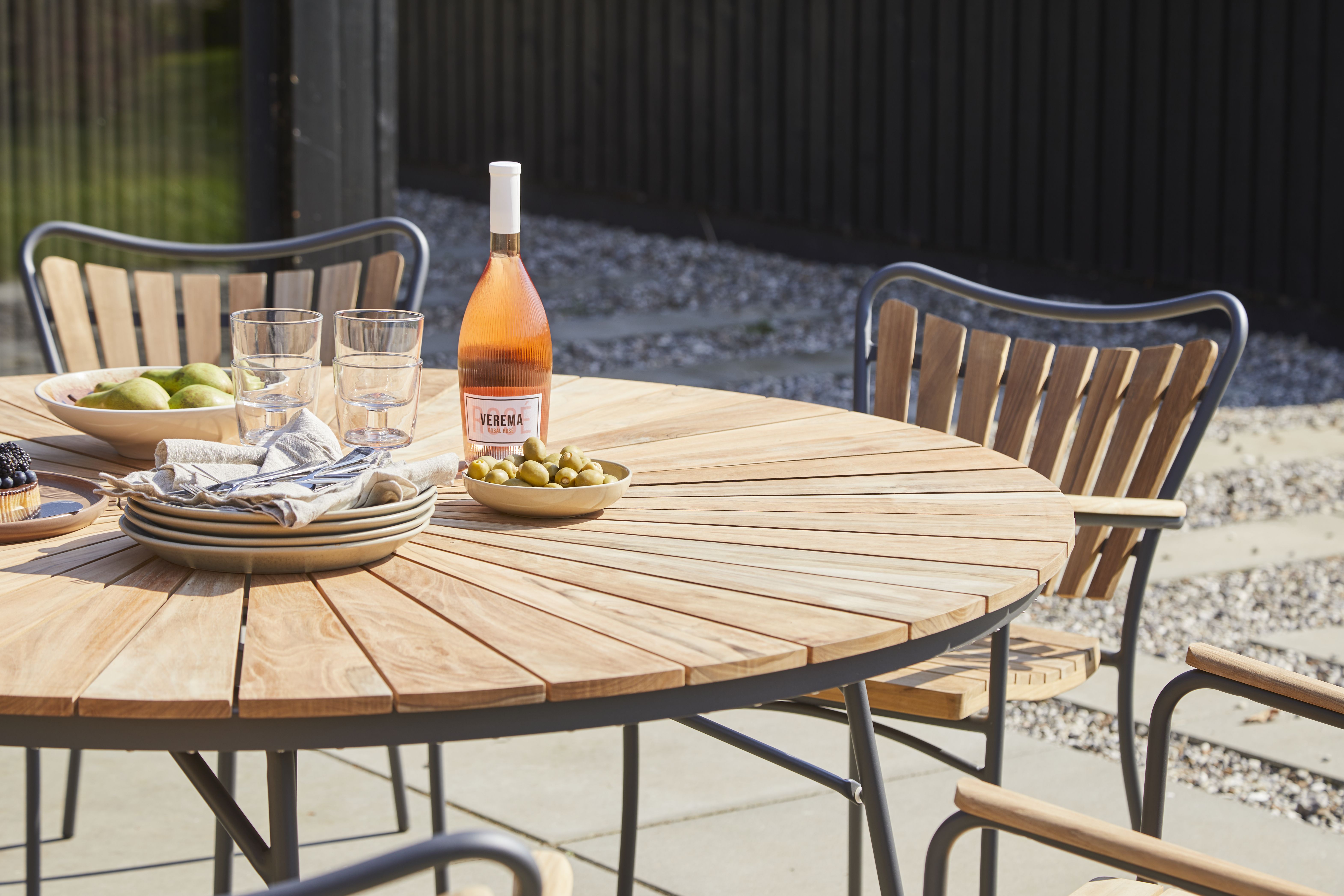 Cinas Ellen Ruokapöytä Antrasiitti Ø150