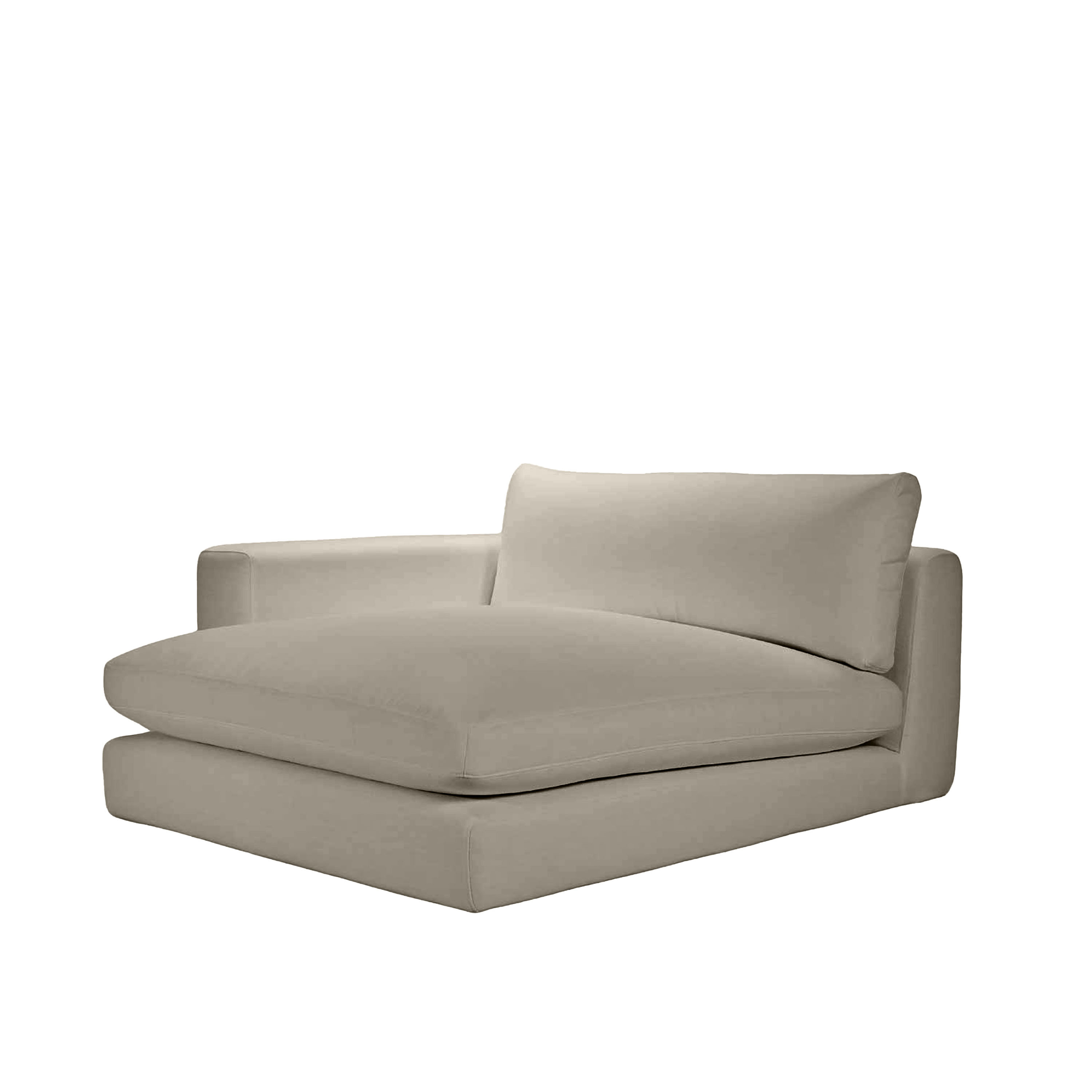 Capri 1.5-sits Divanmodul Vänster Armstöd Taupe 142x155