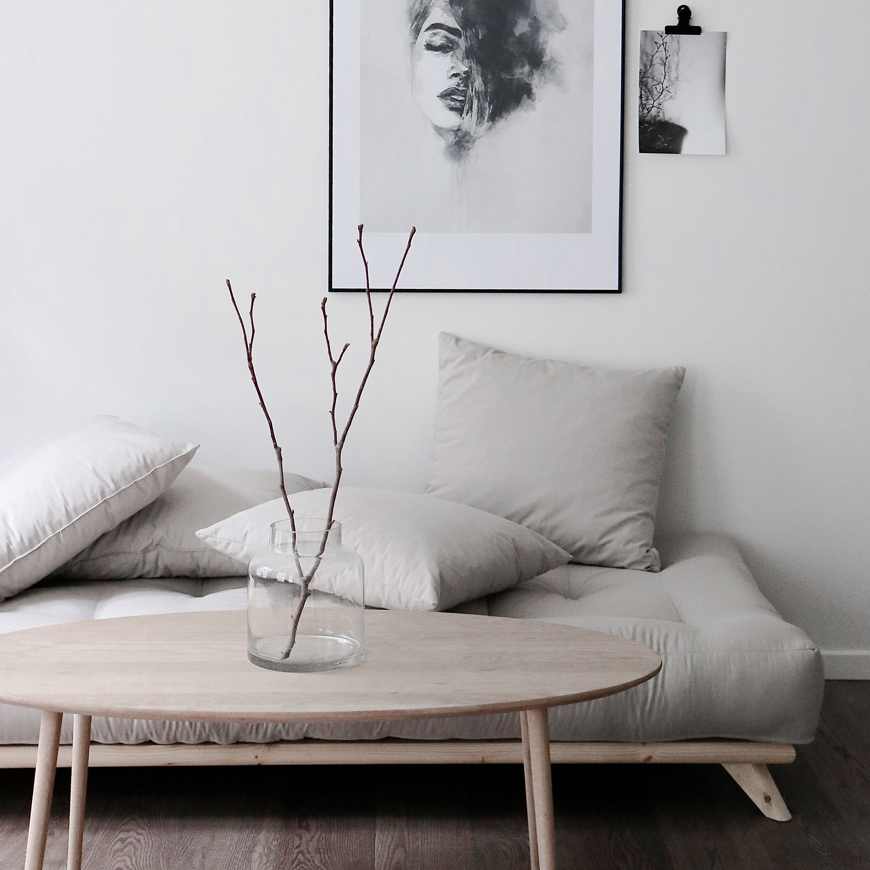 Karup Design Senza Vuodesohva Luonnollinen/Valkoinen 200 cm