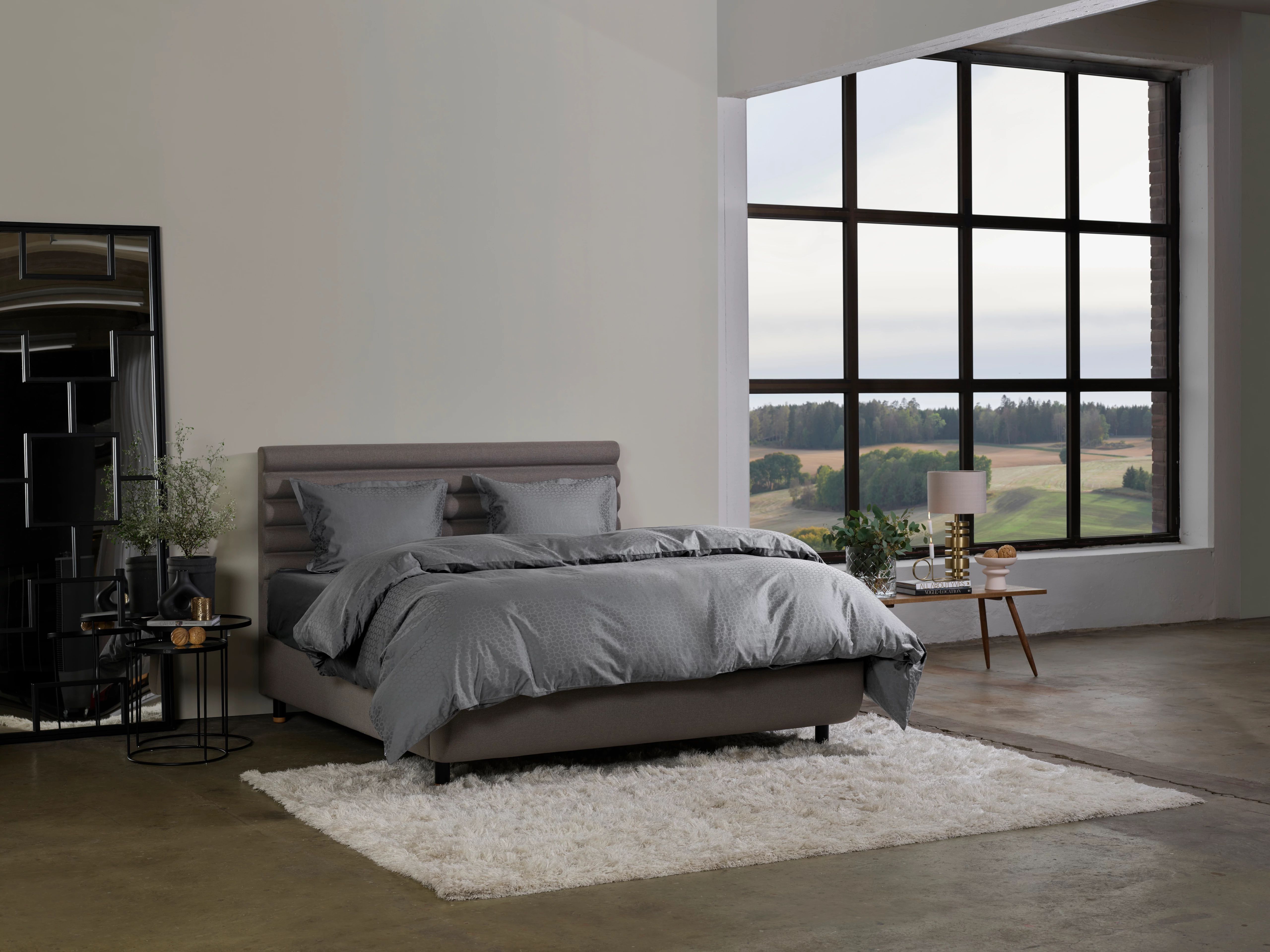 Tempur Satin Luxe Jacquard Pussilakana Antrasiitti 150x210