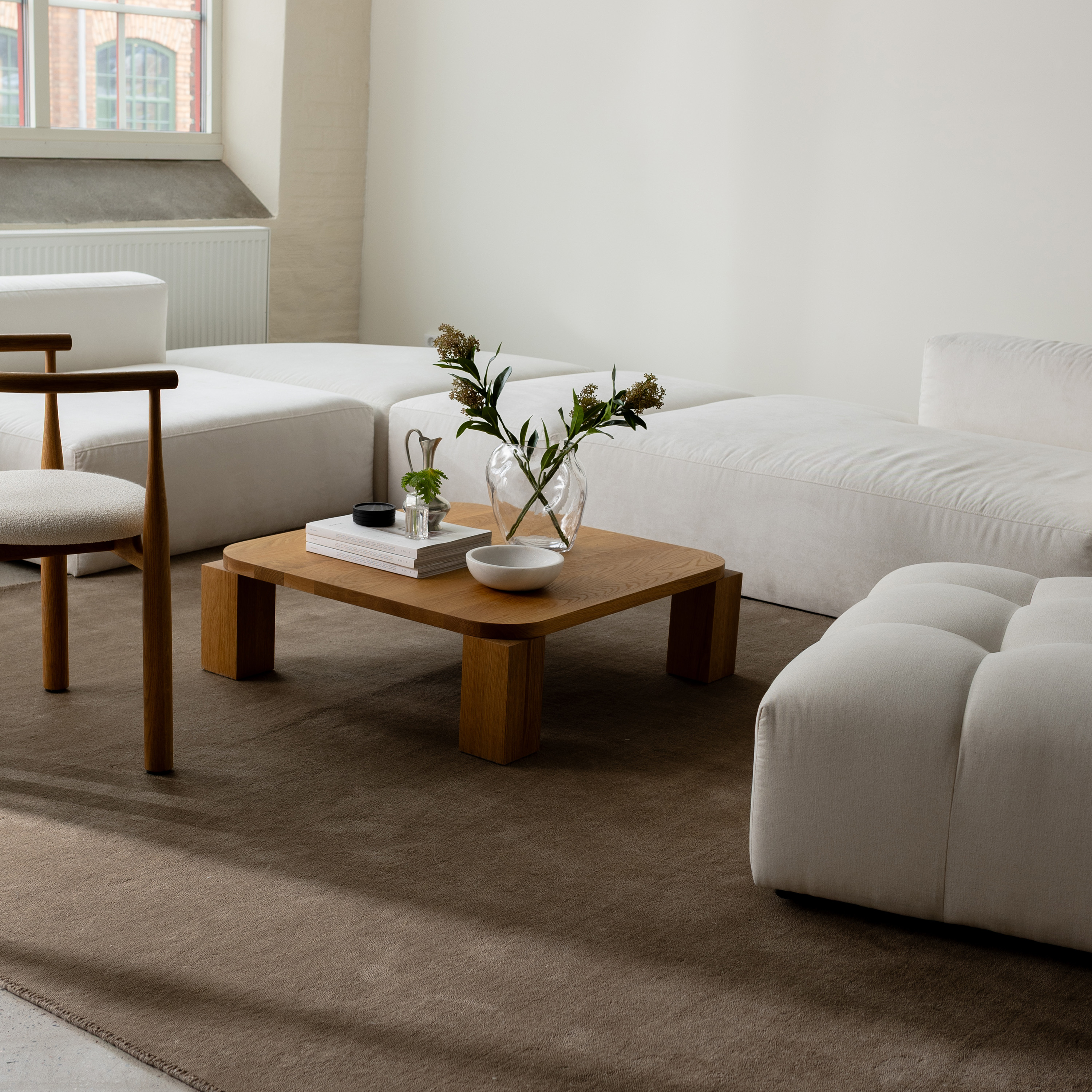 Classic Collection Solid Ullmatta Brun 200x300