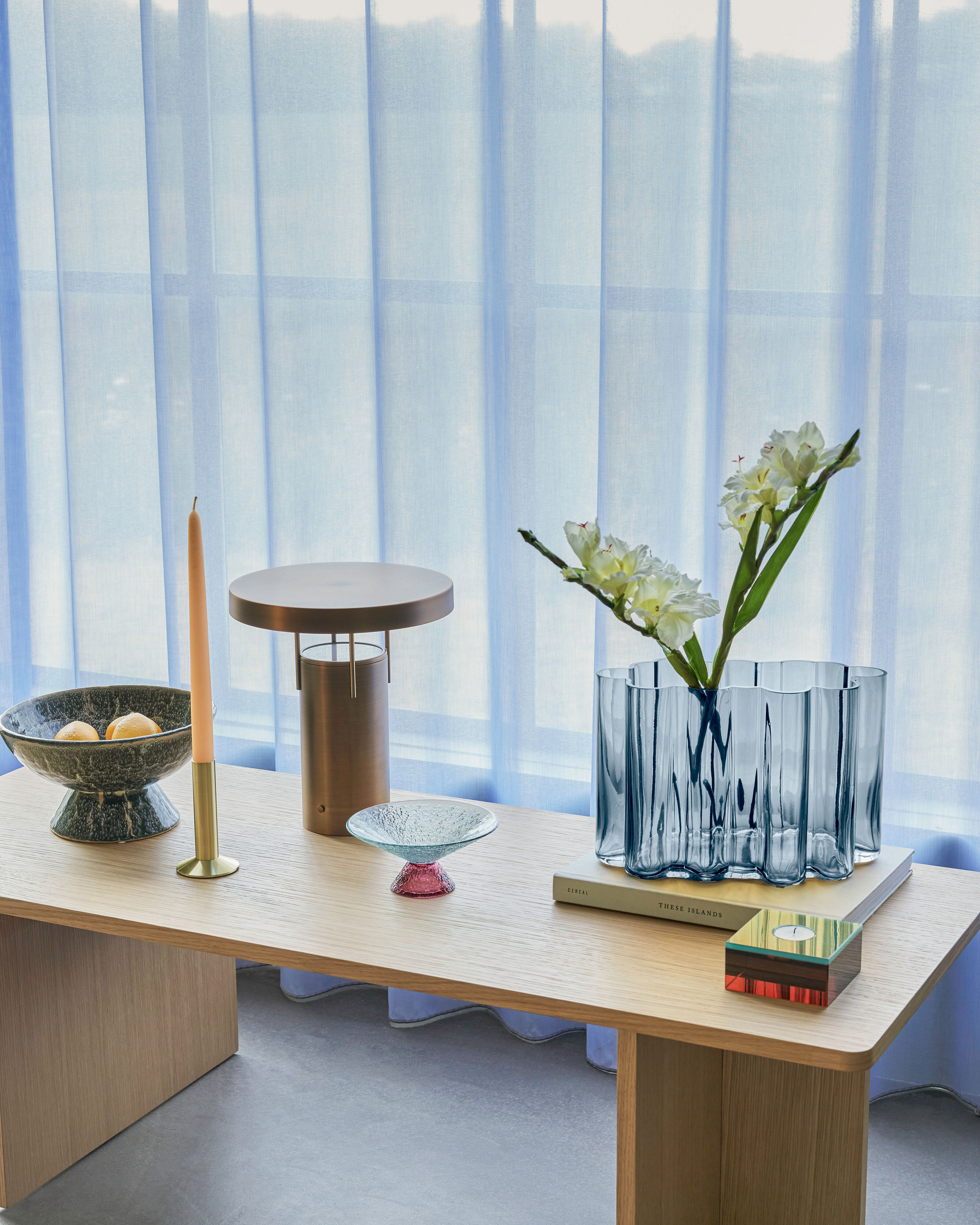 Hübsch Umber Vas Blå