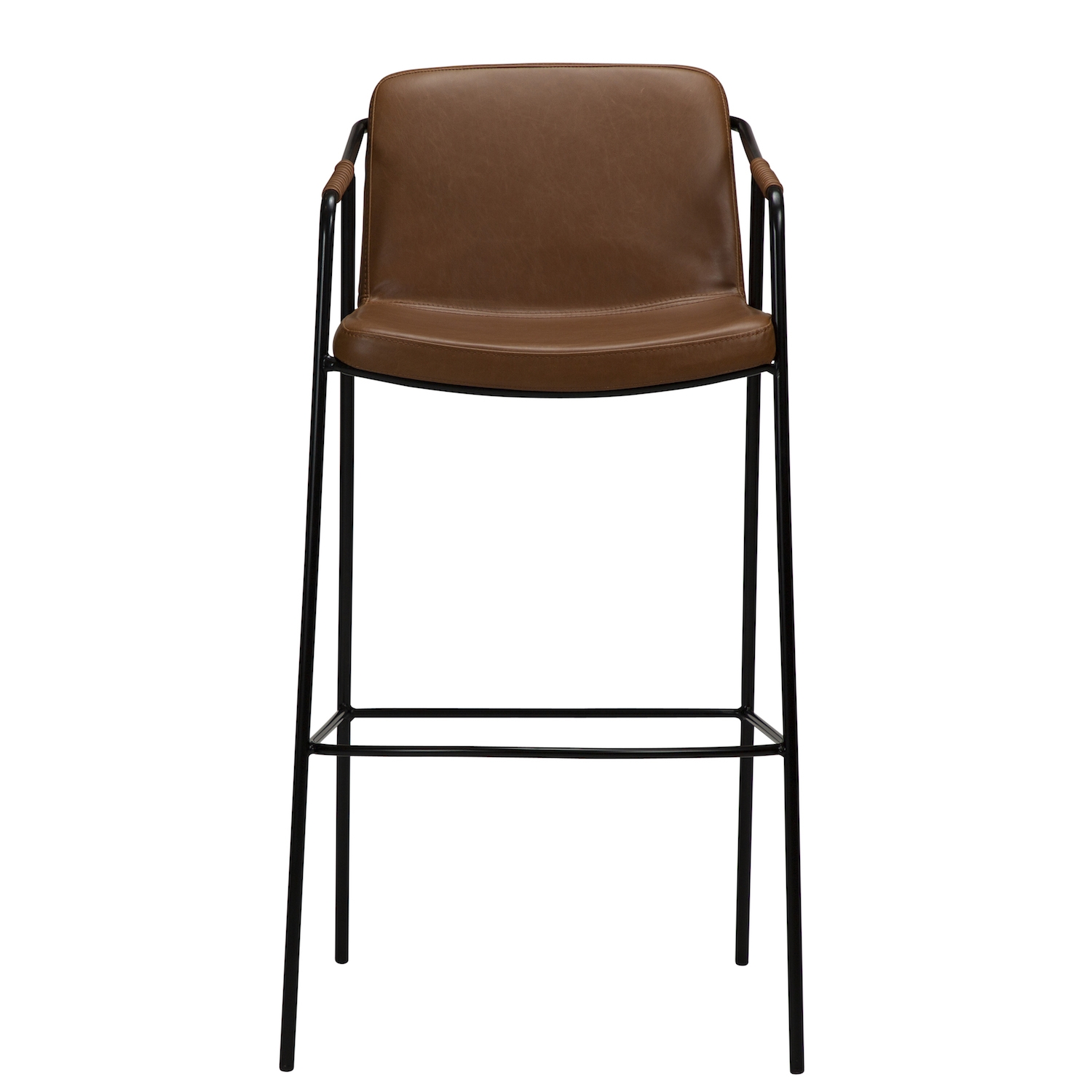 Dan Form Boto Barstol Kunstlær Lysebrun