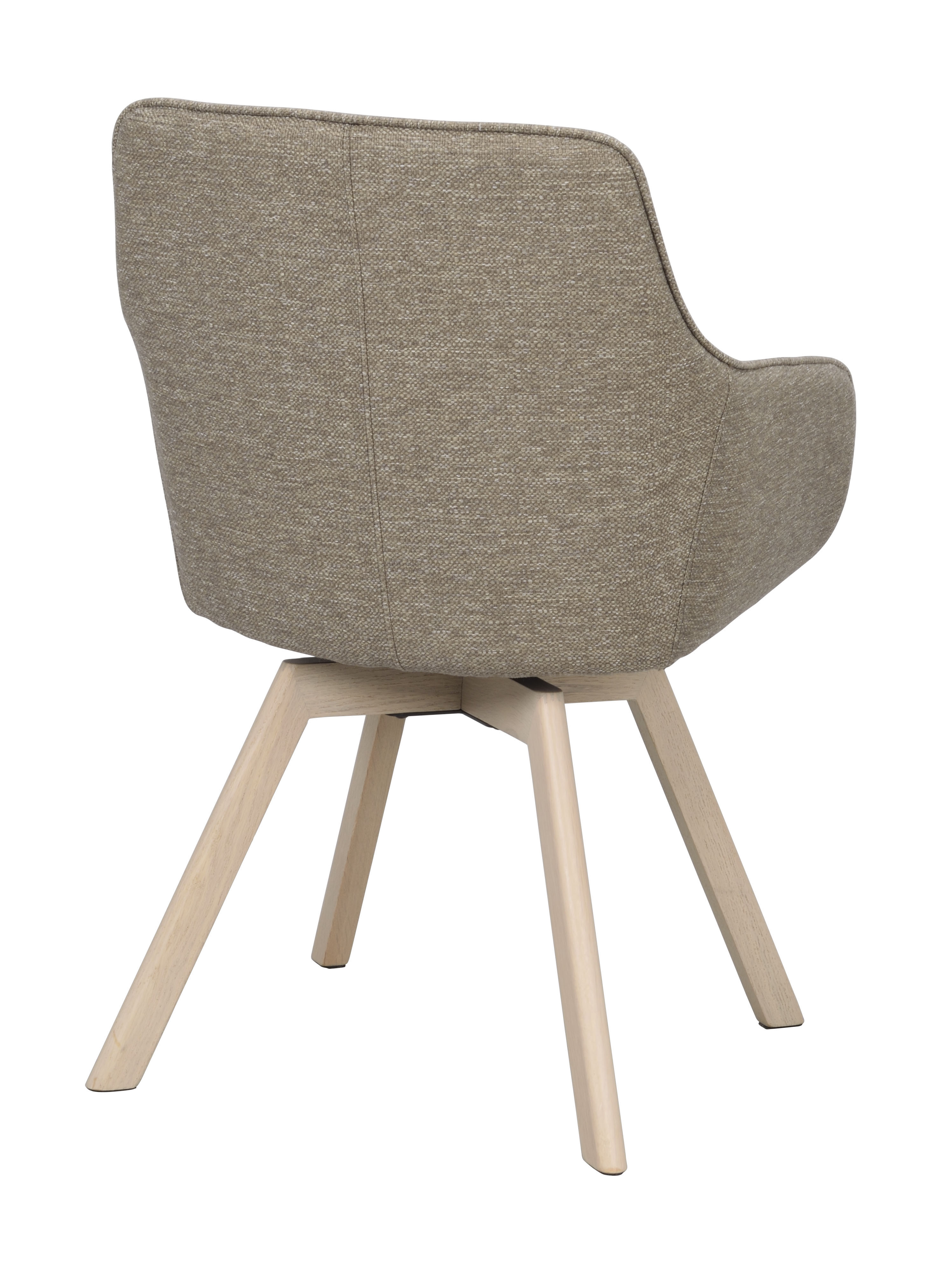 Rowico Home Alison Armlehnstuhl Dunkelbeige/Weiß Pigmentierte Eiche