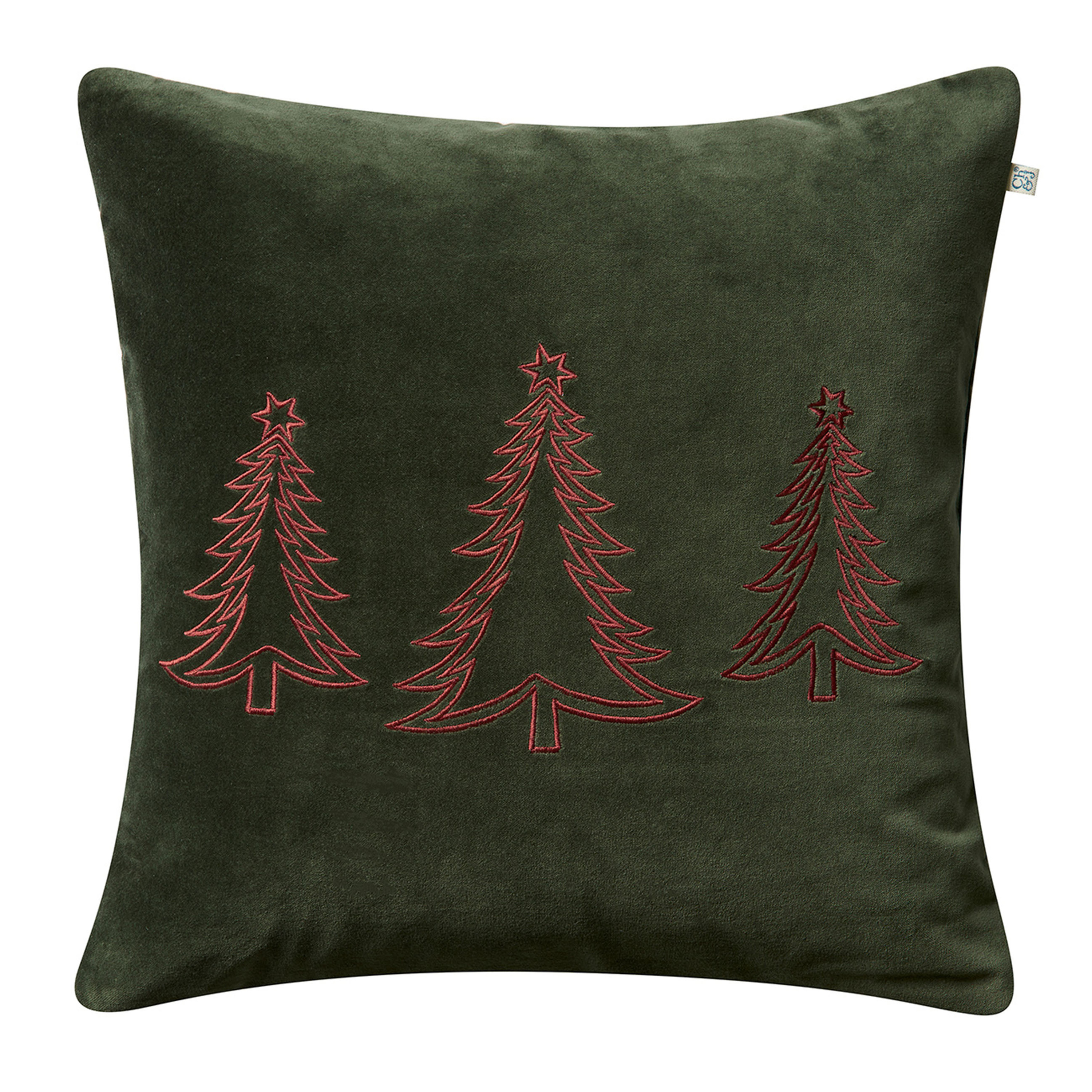 Pine Tree Kuddfodral Forest Green 50x50