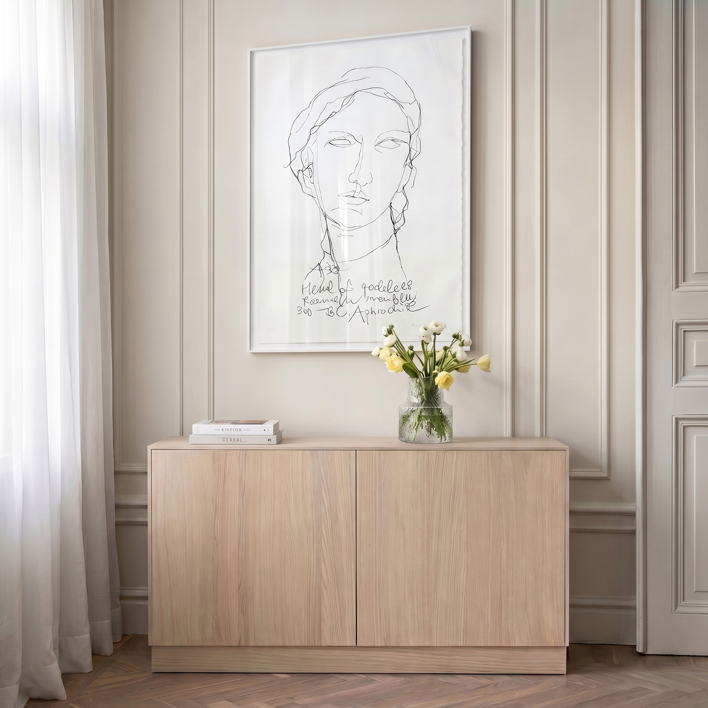 Sleepo Collection Esme Sideboard White Oiled Oak 132cm
