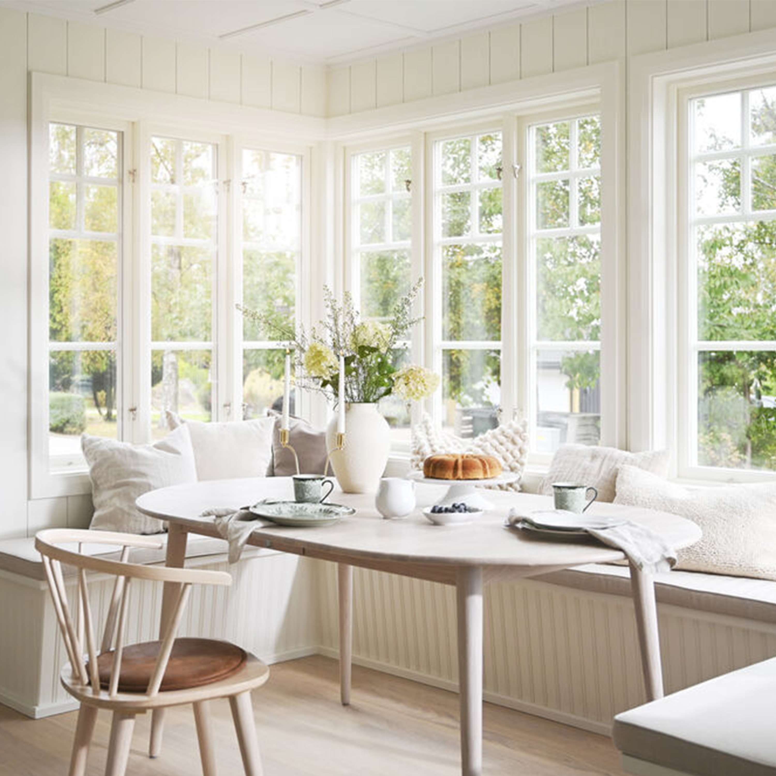 Rowico Home Tyler Esstisch Oval Weiß pigmentiert 170/210cm