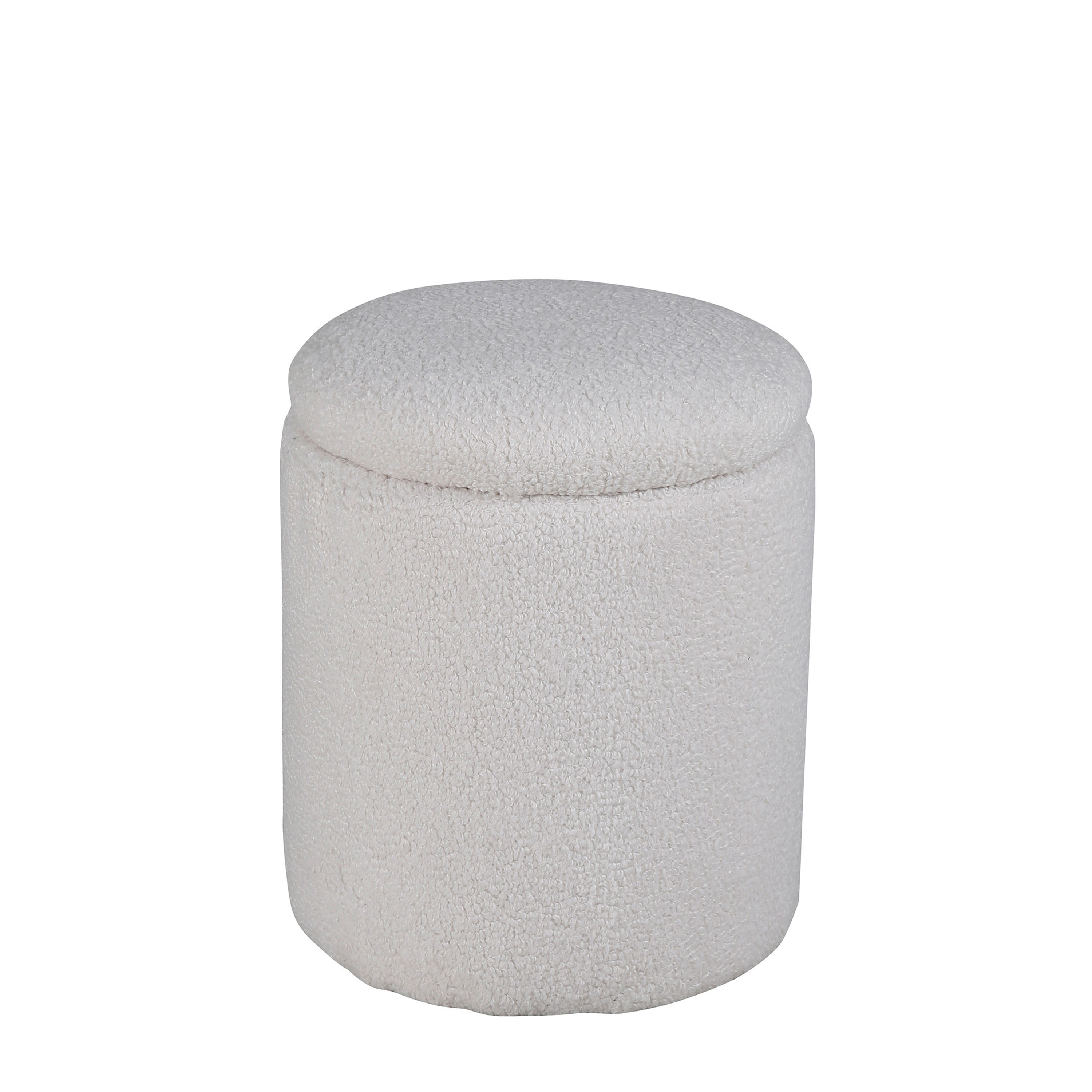 Limpen Sittpuff Förvaring Teddy Offwhite