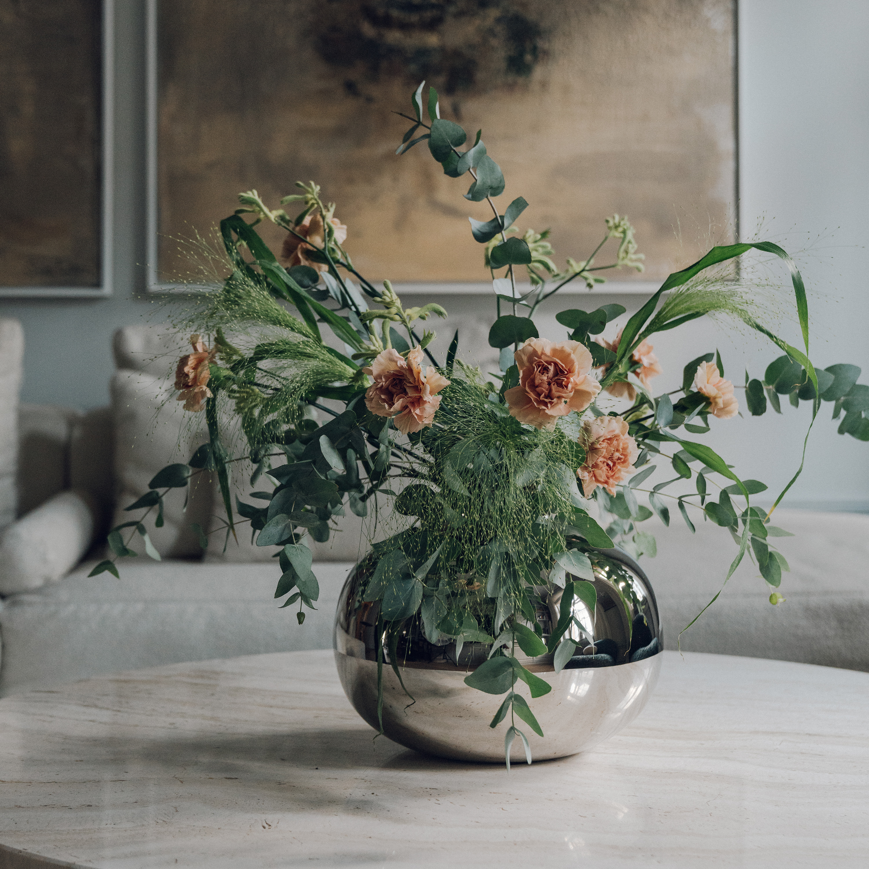 Hilke Collection Amico Vas Silver 29 cm