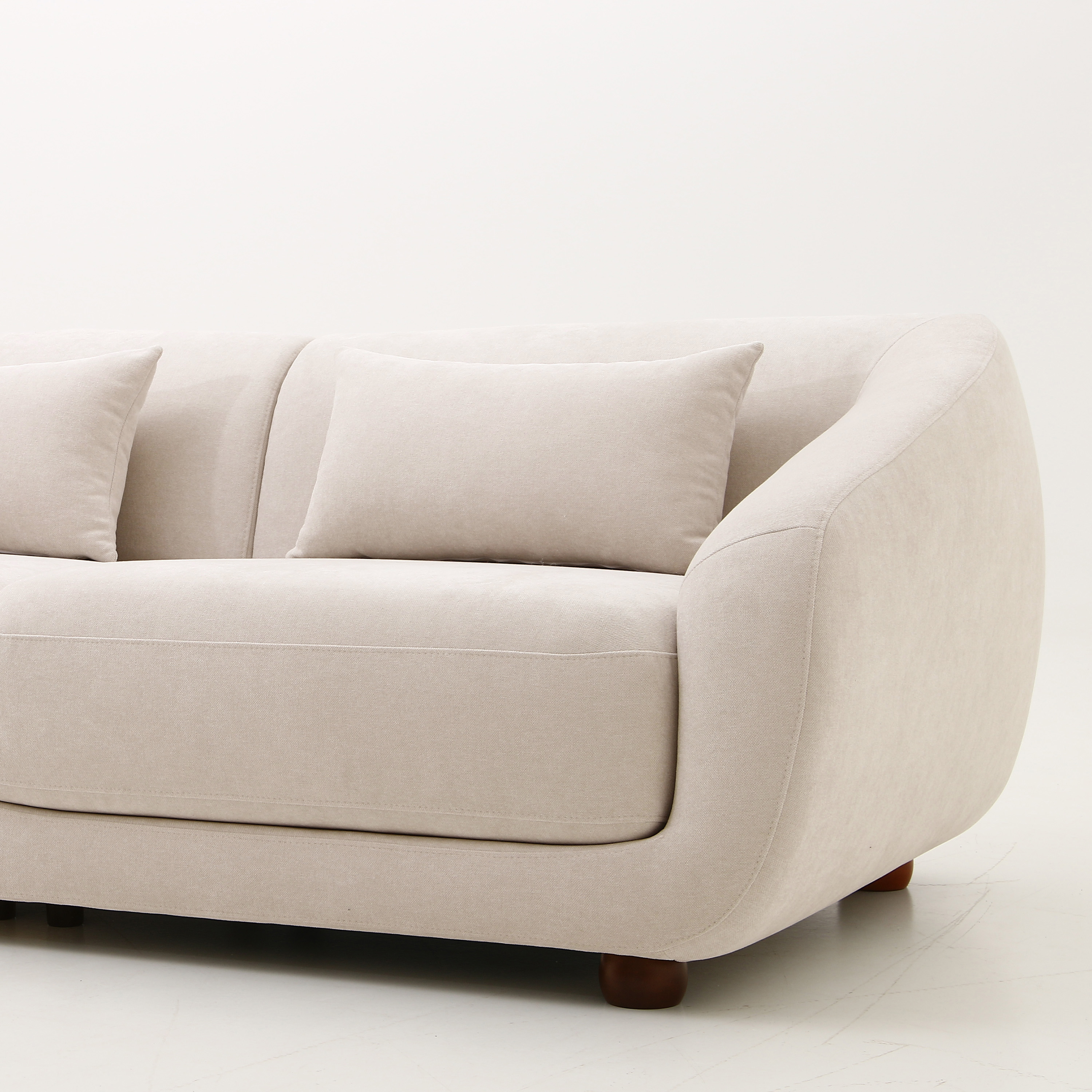 Sleepo Collection Alba 2-Sitzer-Sofa Beige 218cm