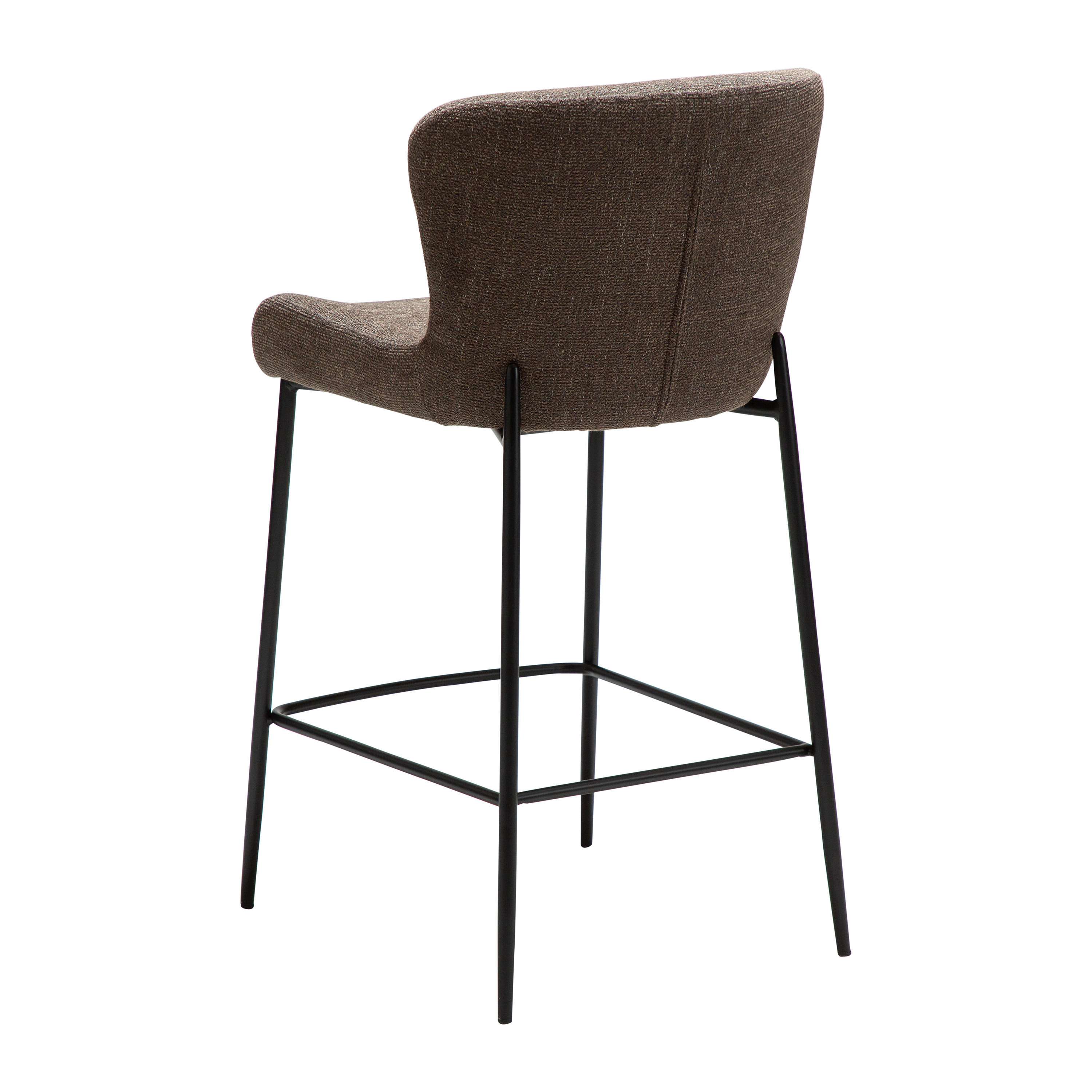 Dan Form Glam Barhocker Major Braun Bouclé