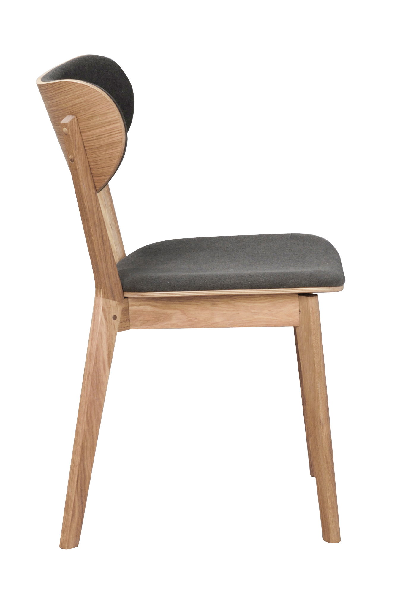Rowico Home Kato Esszimmerstuhl Eiche/Dunkelgrau