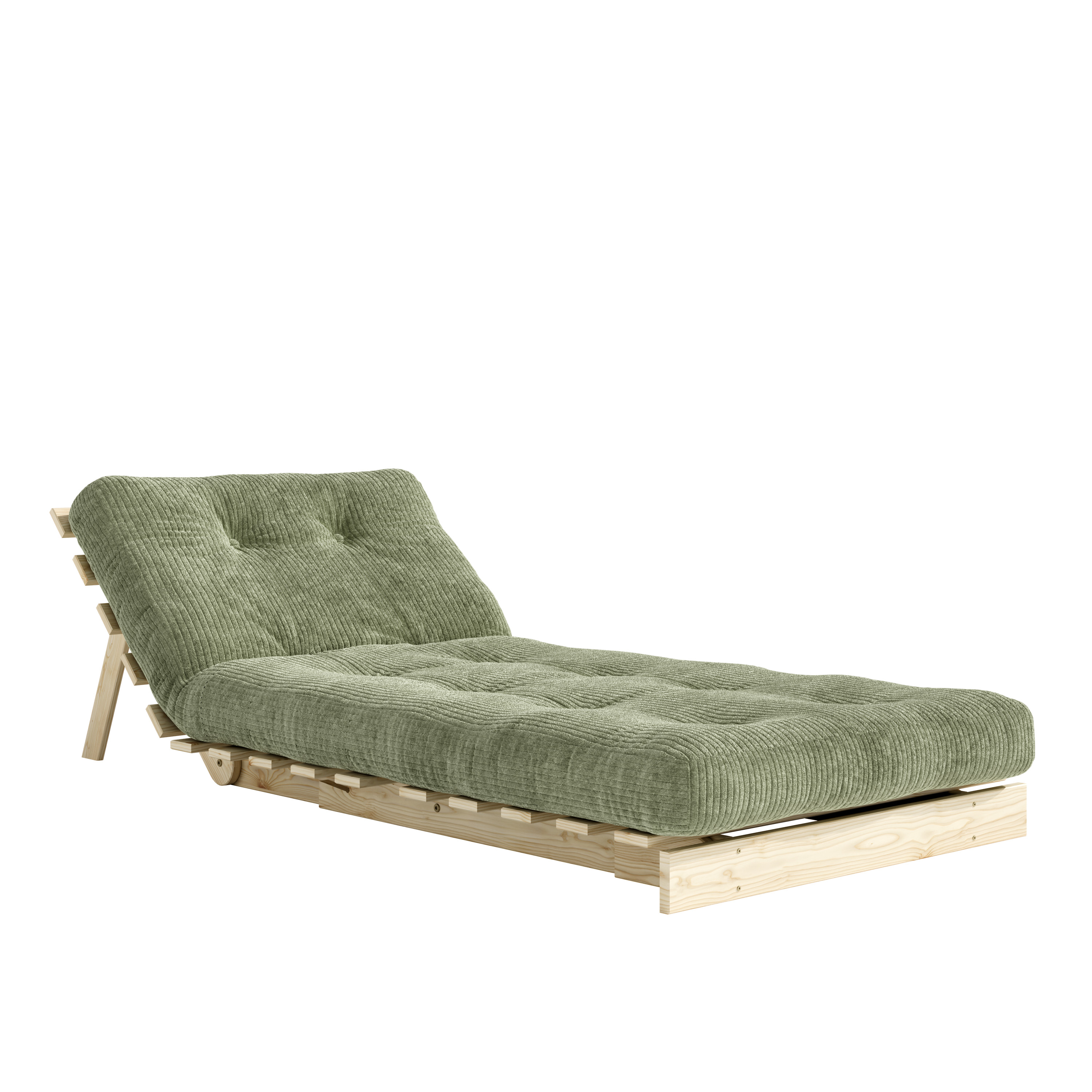 Karup Design Roots Sovesofa Raw/Khaki Green 90cm