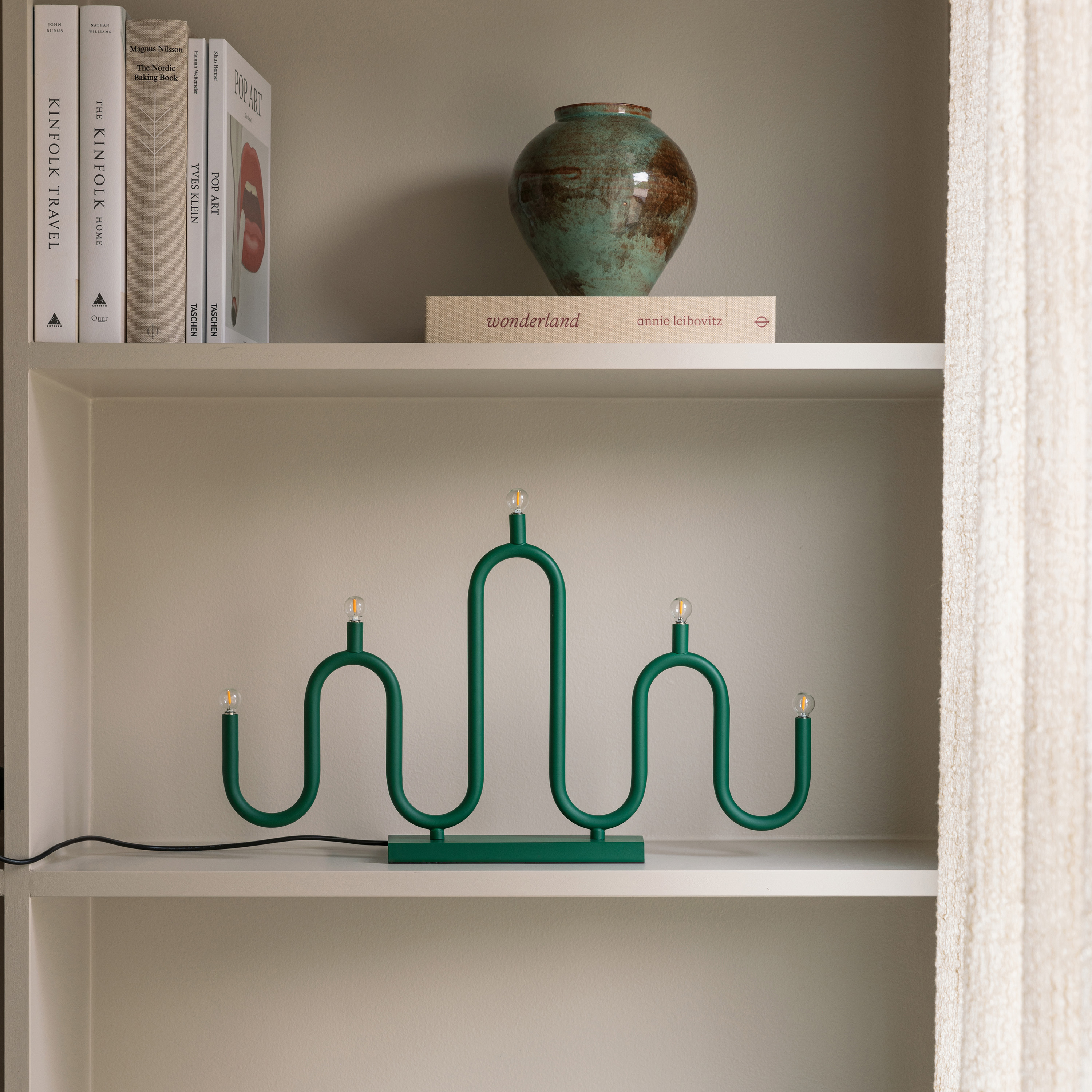 Globen Lighting Noel Adventsljusstake 5 Green