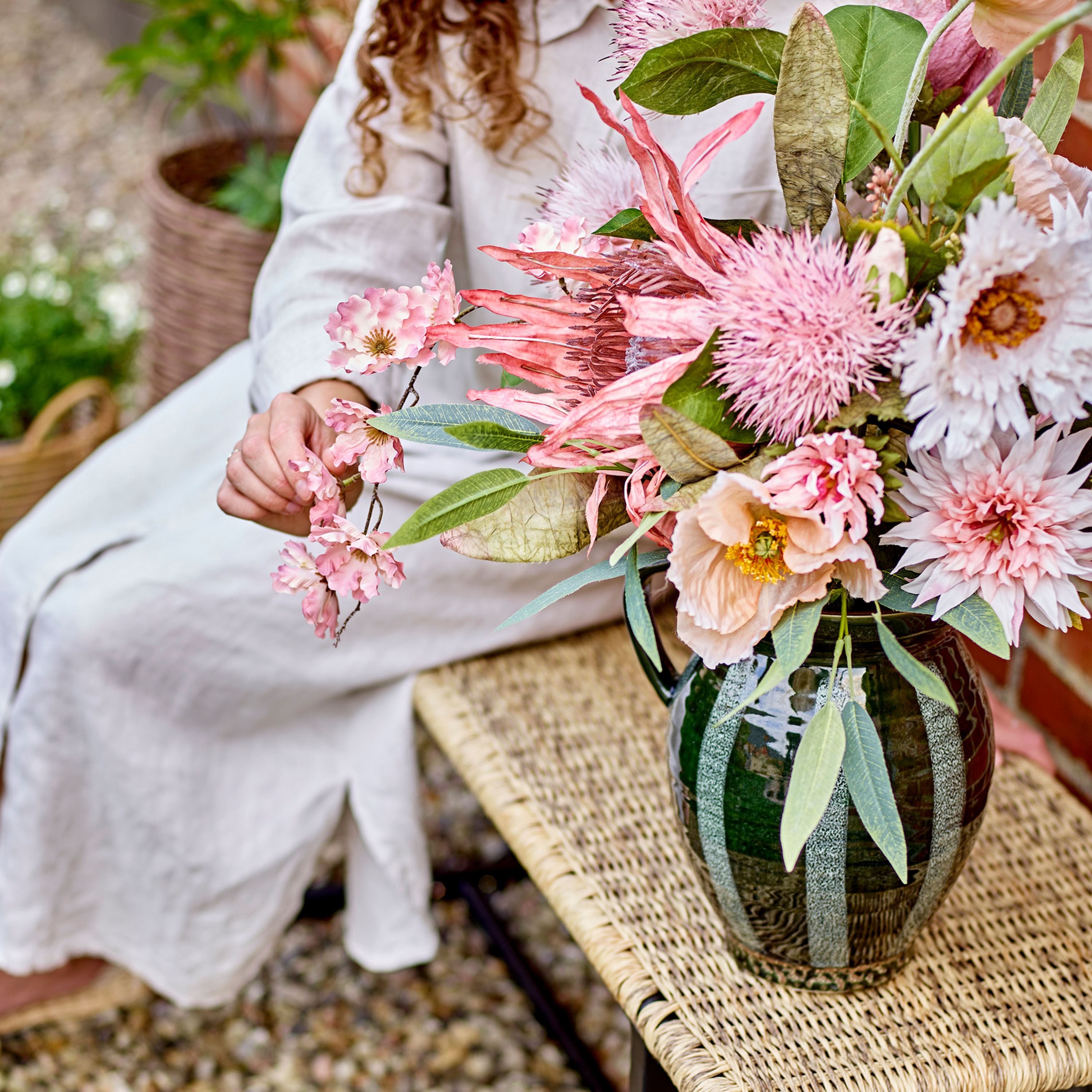 Bloomingville Dust Kimppu Rose 109cm