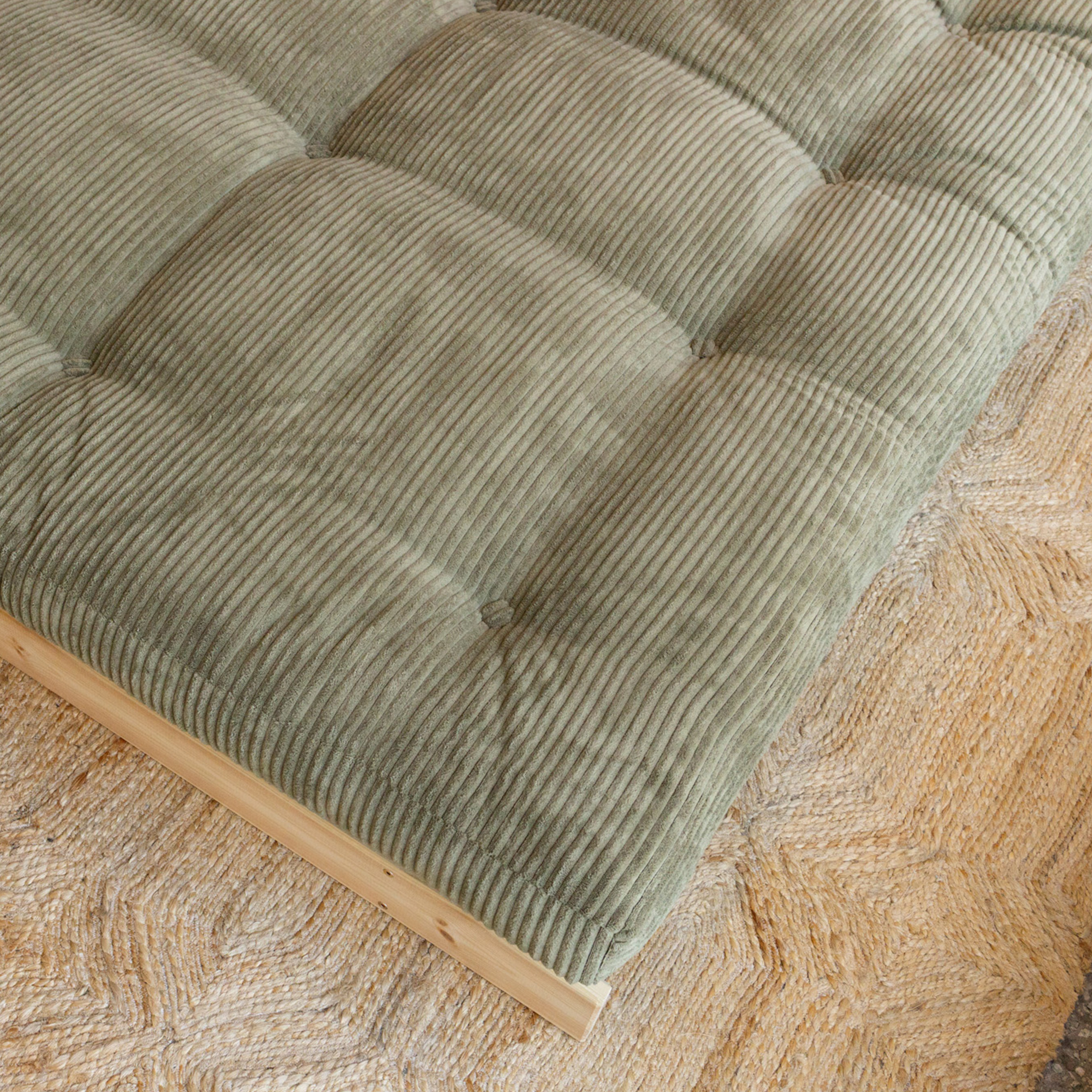 Karup Design Roots Sovesofa Raw/Khaki Green 140cm