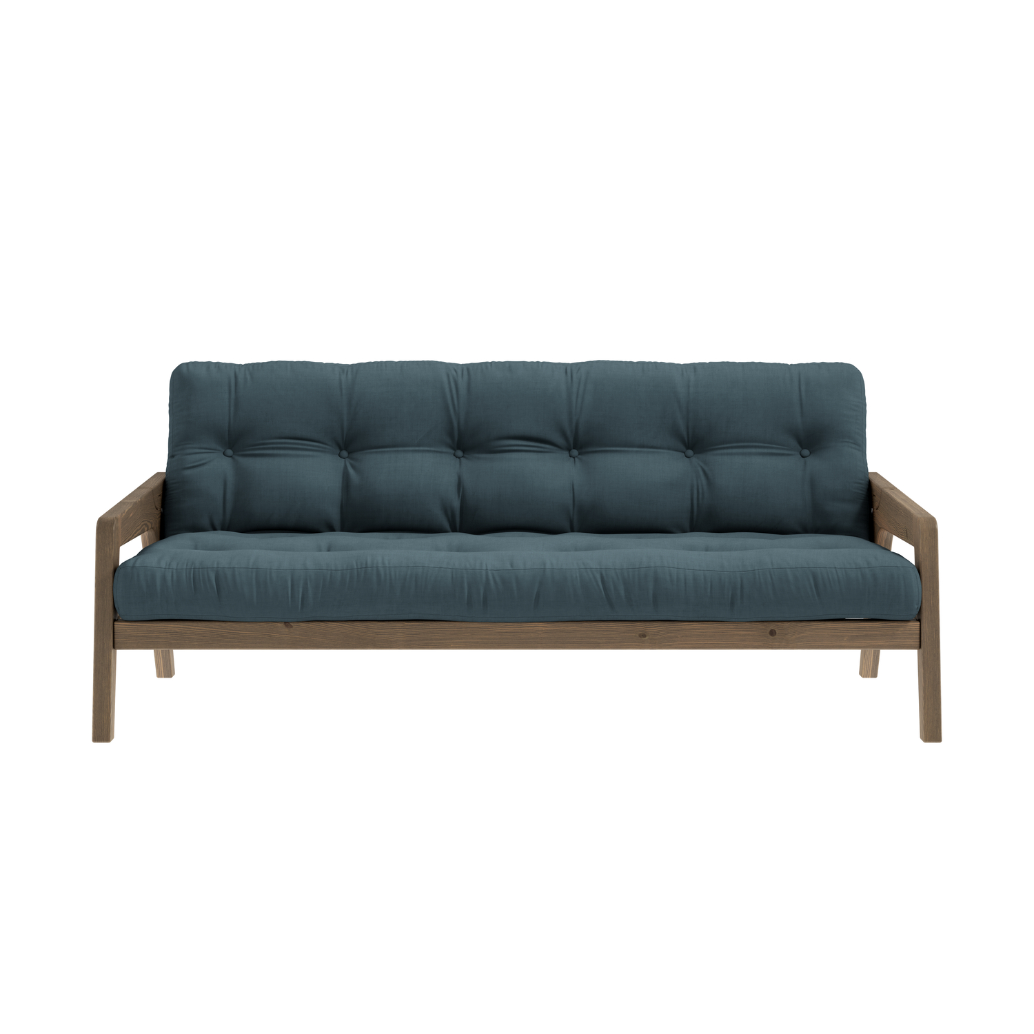 Karup Design - Grab Bäddsoffa Brun/Petrol Blue 204cm - Blå