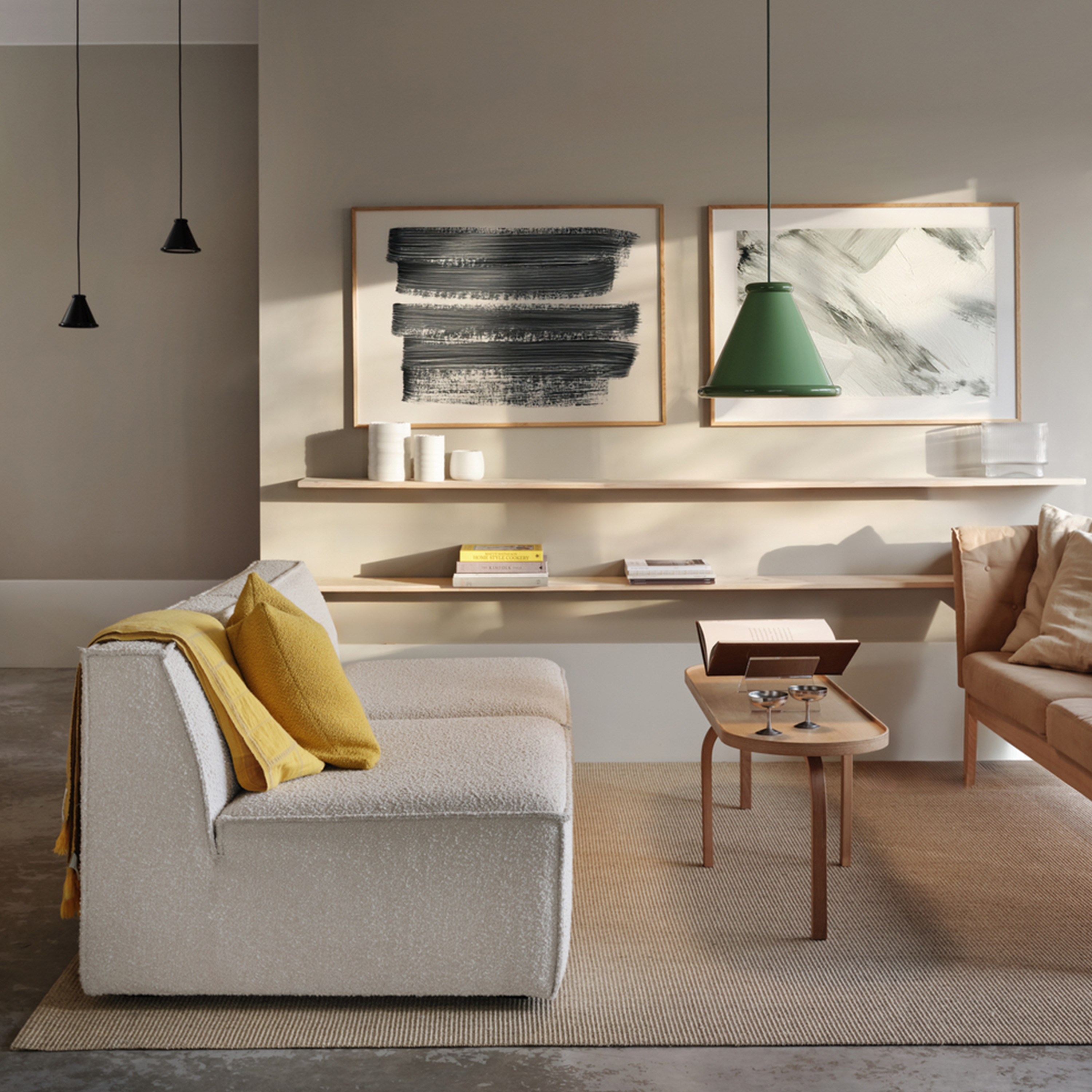 Belid Belle Taklampa Reseda Green Ø36