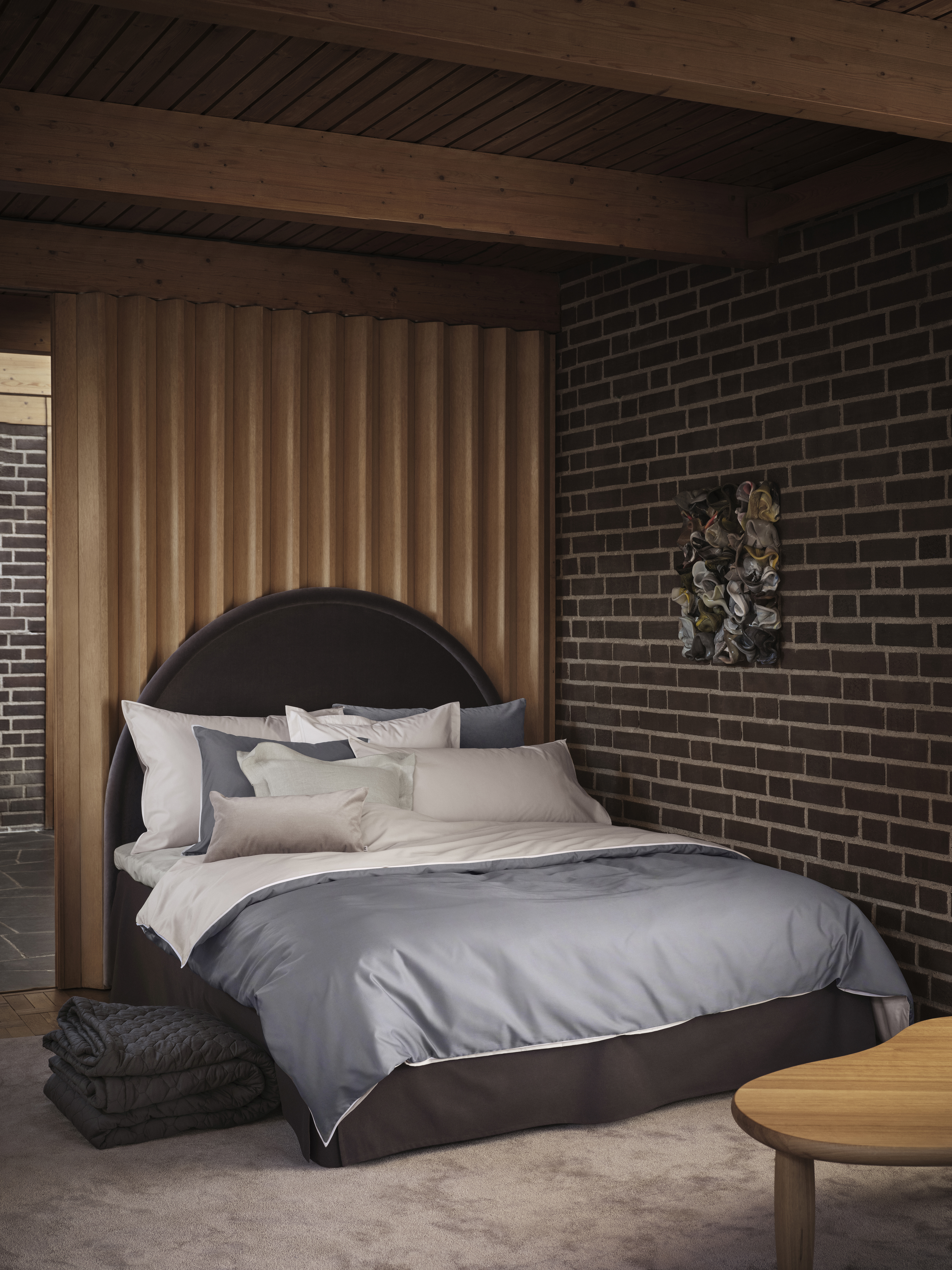 Mille Notti Duetto Örngott Beige/Grå 50x90