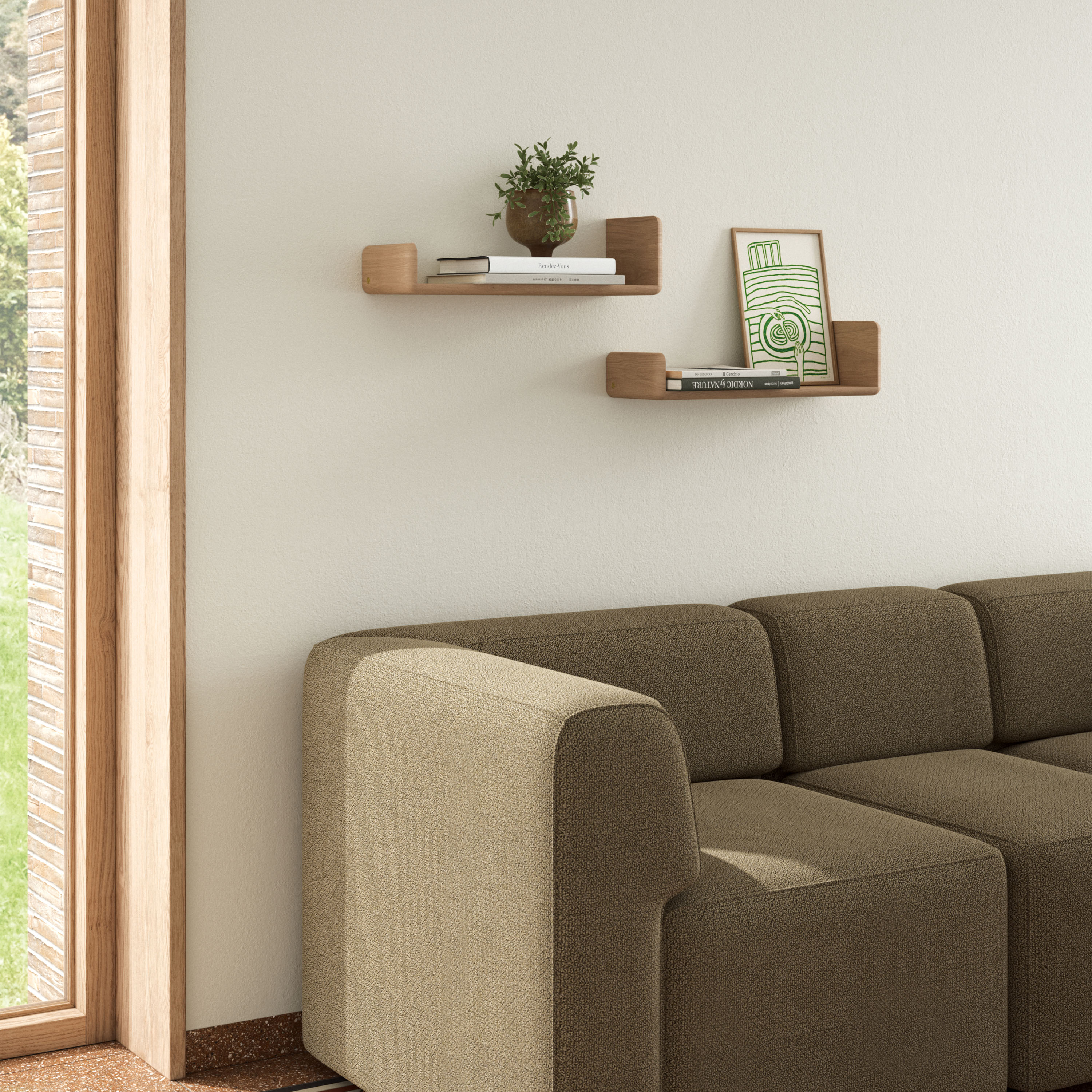 Andersen Furniture Level Seinähylly Tammi 55x9