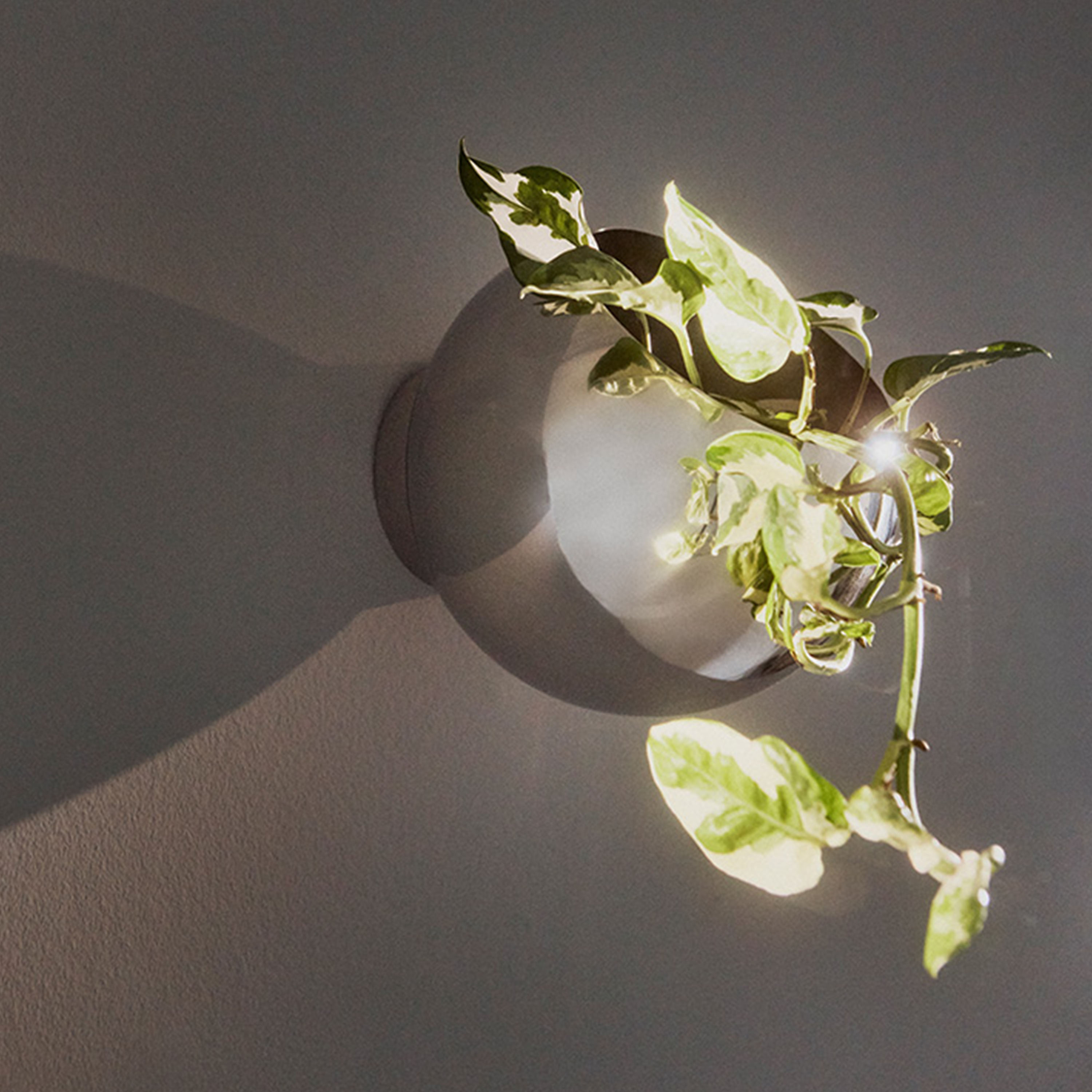 AYTM Globe Wandtopf Silber Ø21