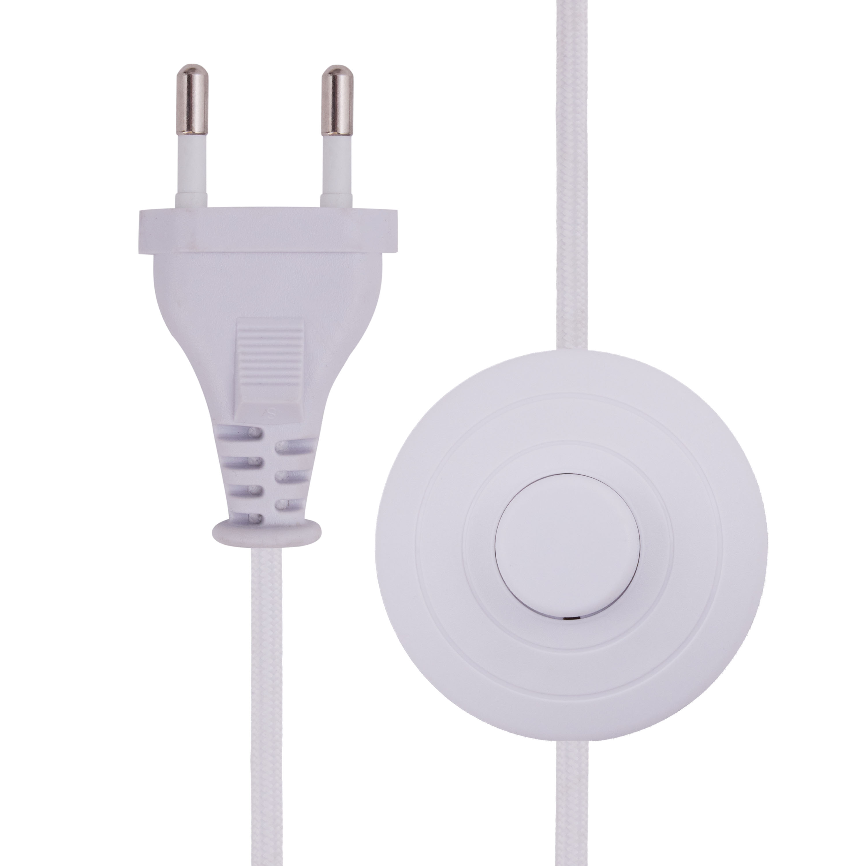 Globen Lighting Florian Gulvlampe Hvit Bouclé/Beige 80cm