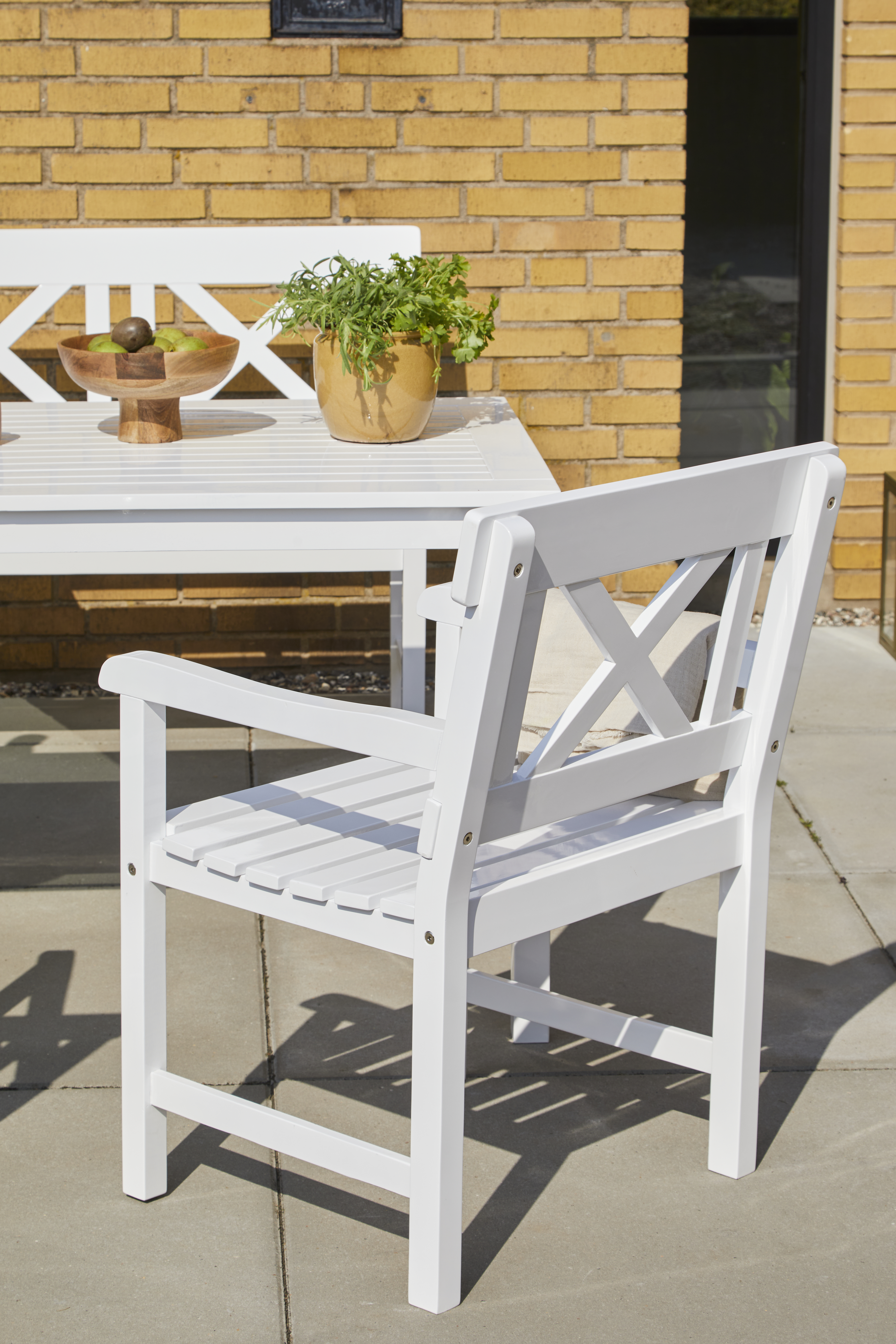 Cinas Rosenborg Nojatuoli Valkoinen