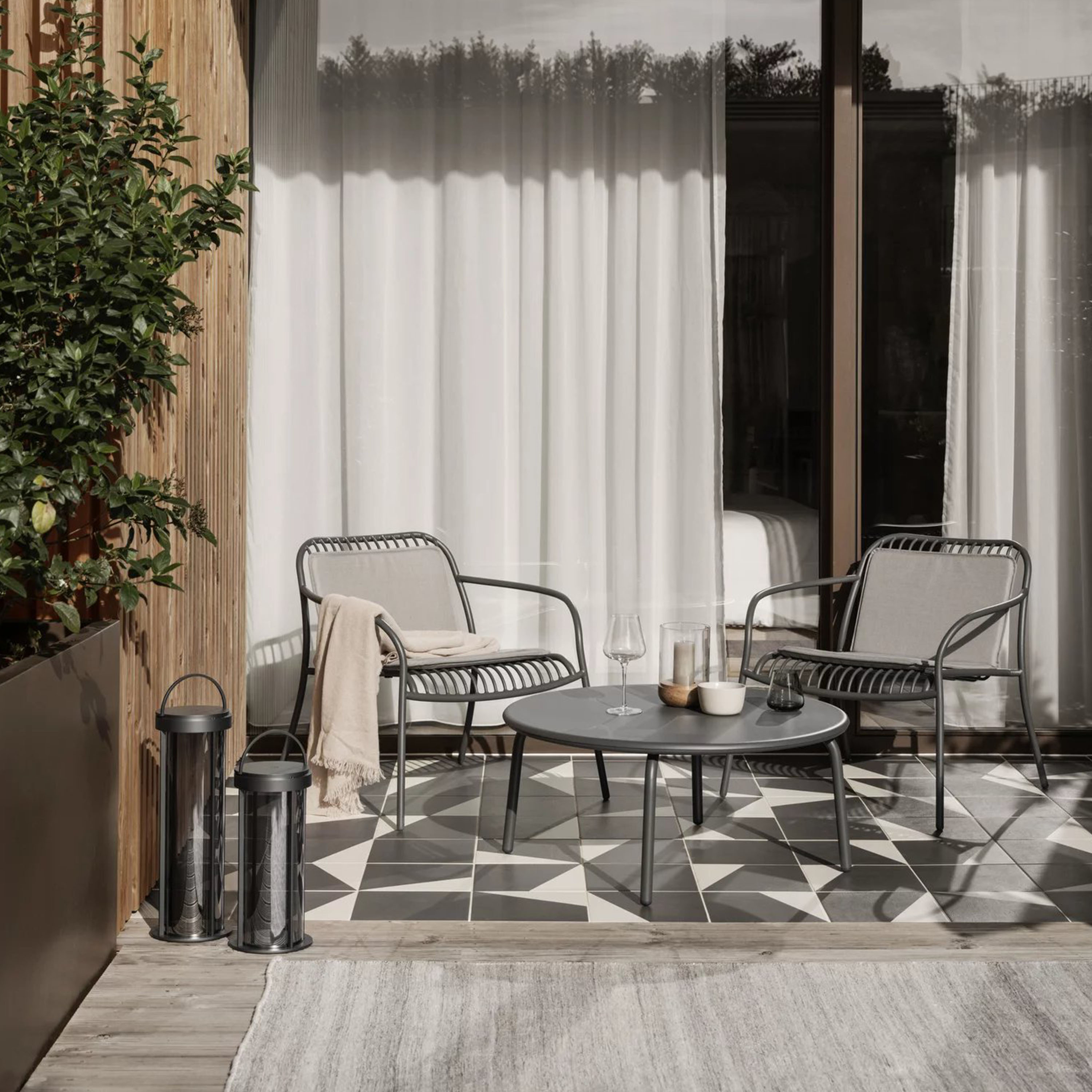 Blomus Kiva Ulkomatto Cloud Melange 80x200