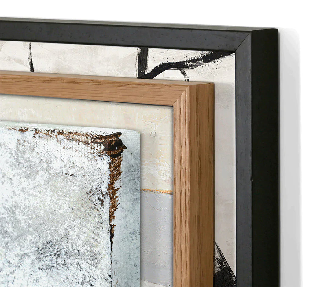 Malerifabrikken Playback 2 Taulu Black Frame 100x100cm