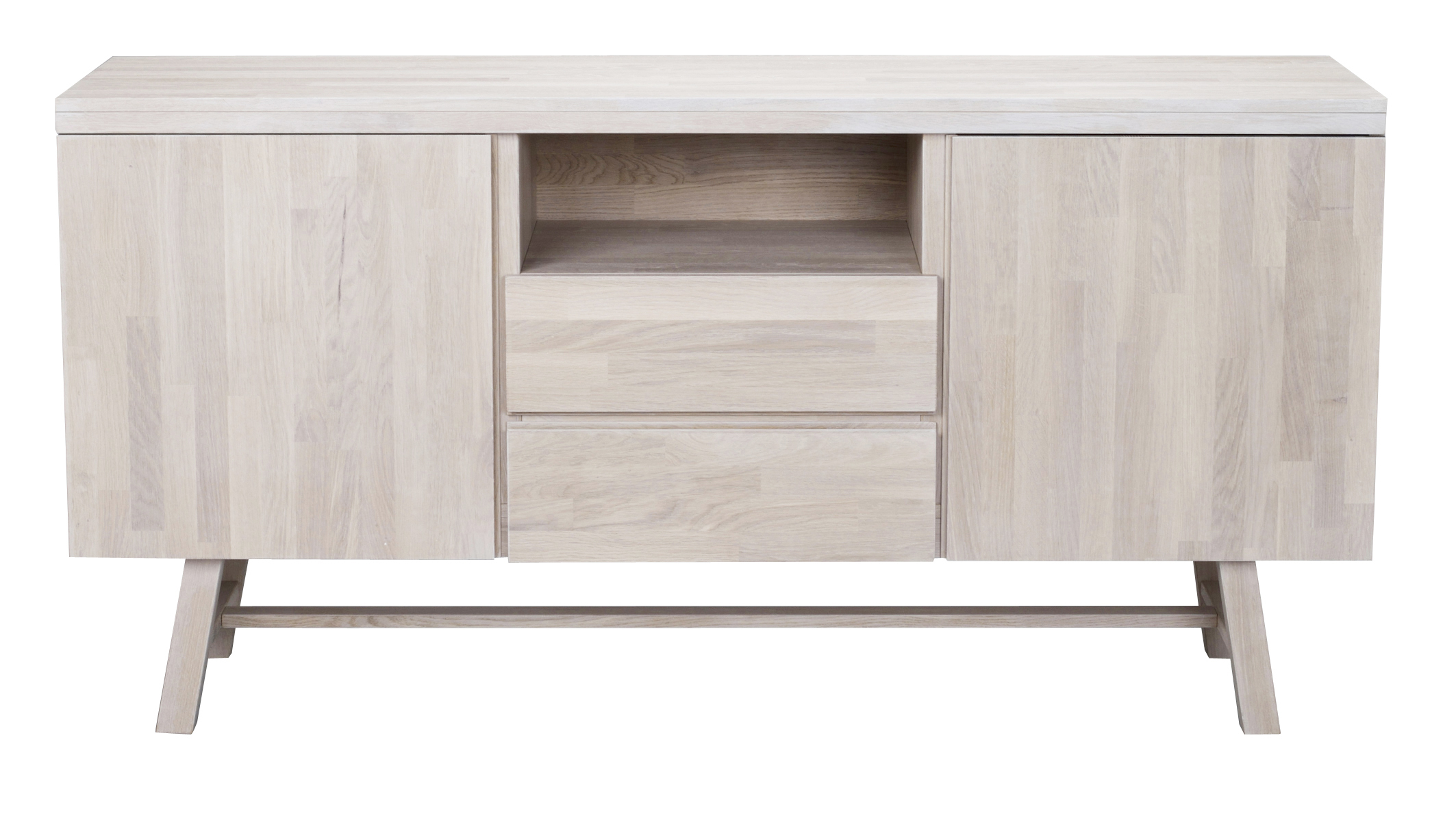 Rowico Home Brooklyn Sideboard Weißpigmentierte Eiche