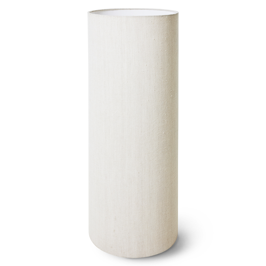 HKliving - Cylinder Lampskärm Natural XL - Vit