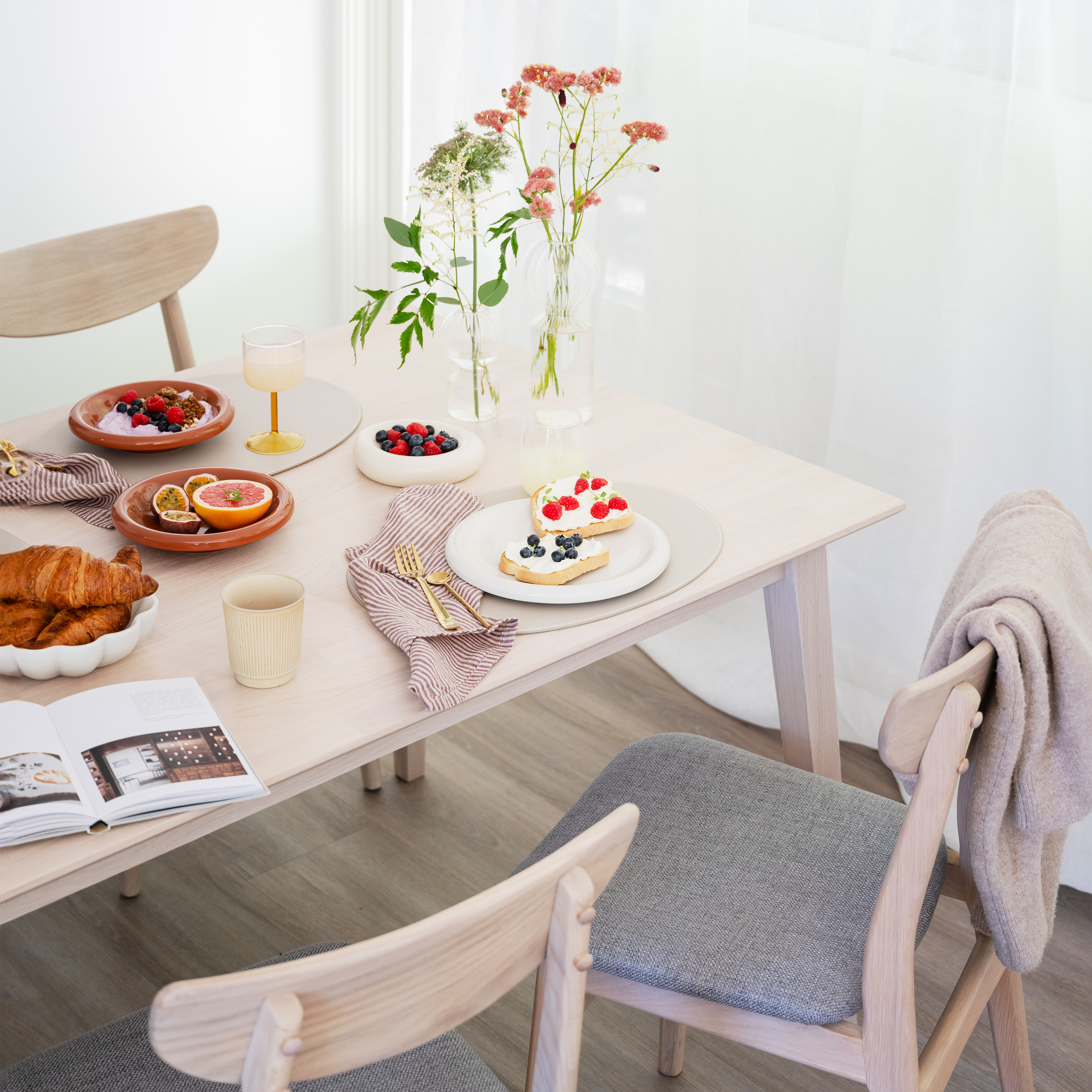 Rowico Home Filippa Esstisch Weiß pigmentiert 140cm