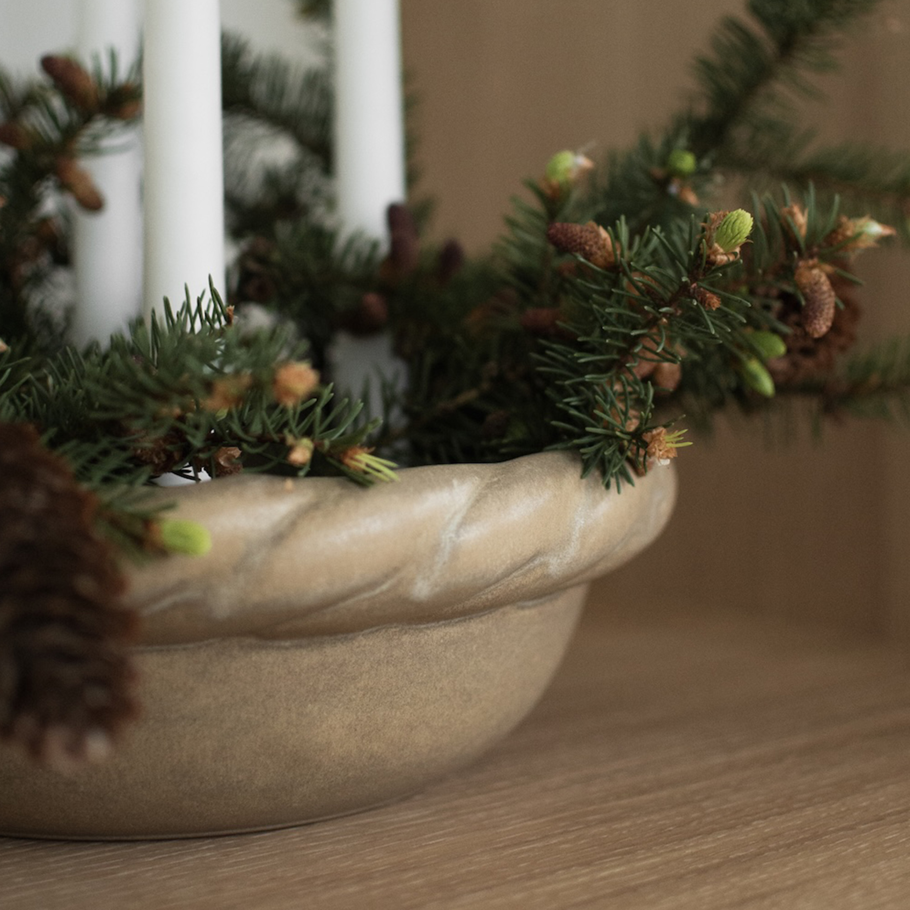 DBKD Twine Ljusstake Beige Ø30