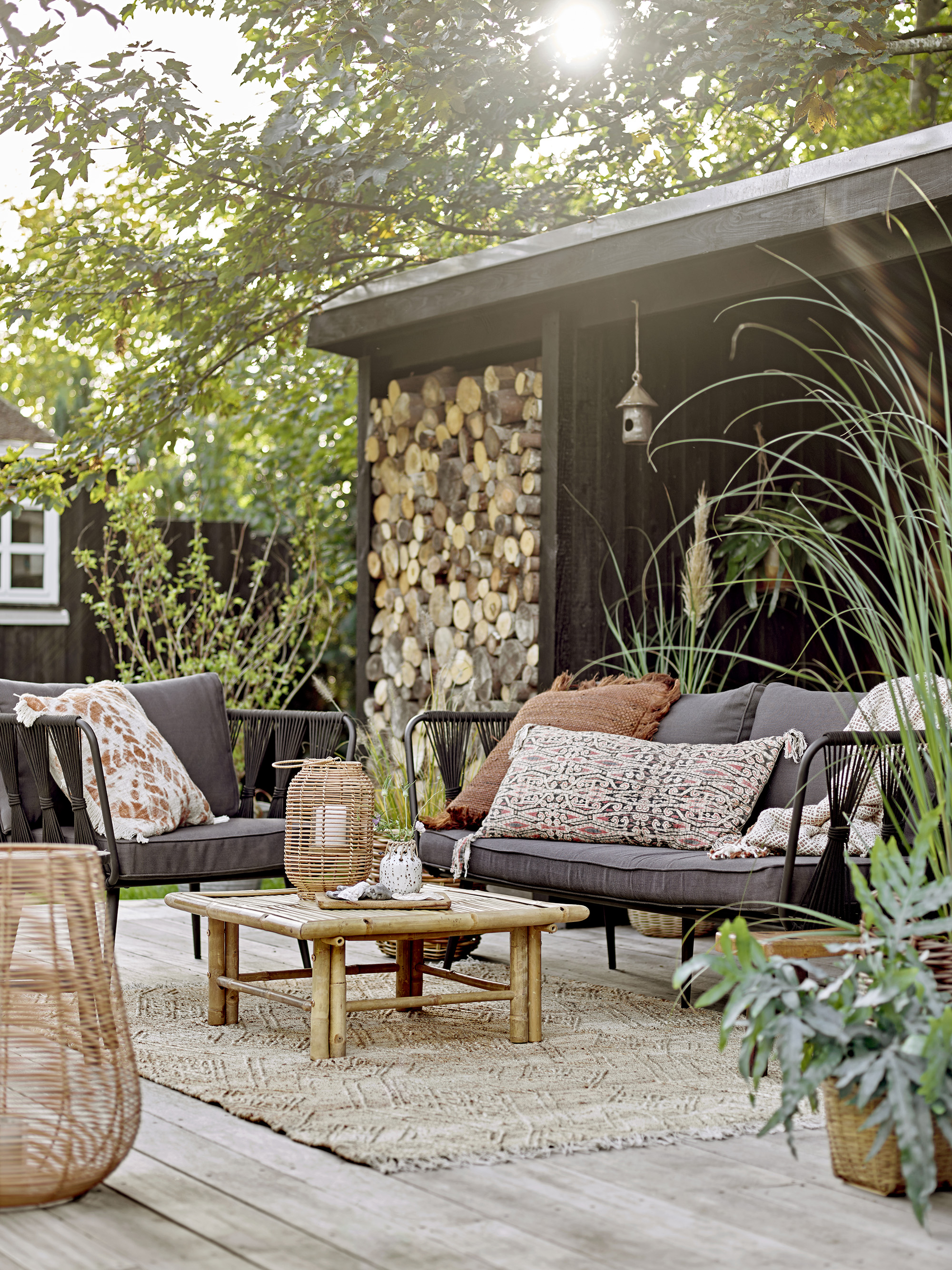 Bloomingville Pavone Loungestol Svart