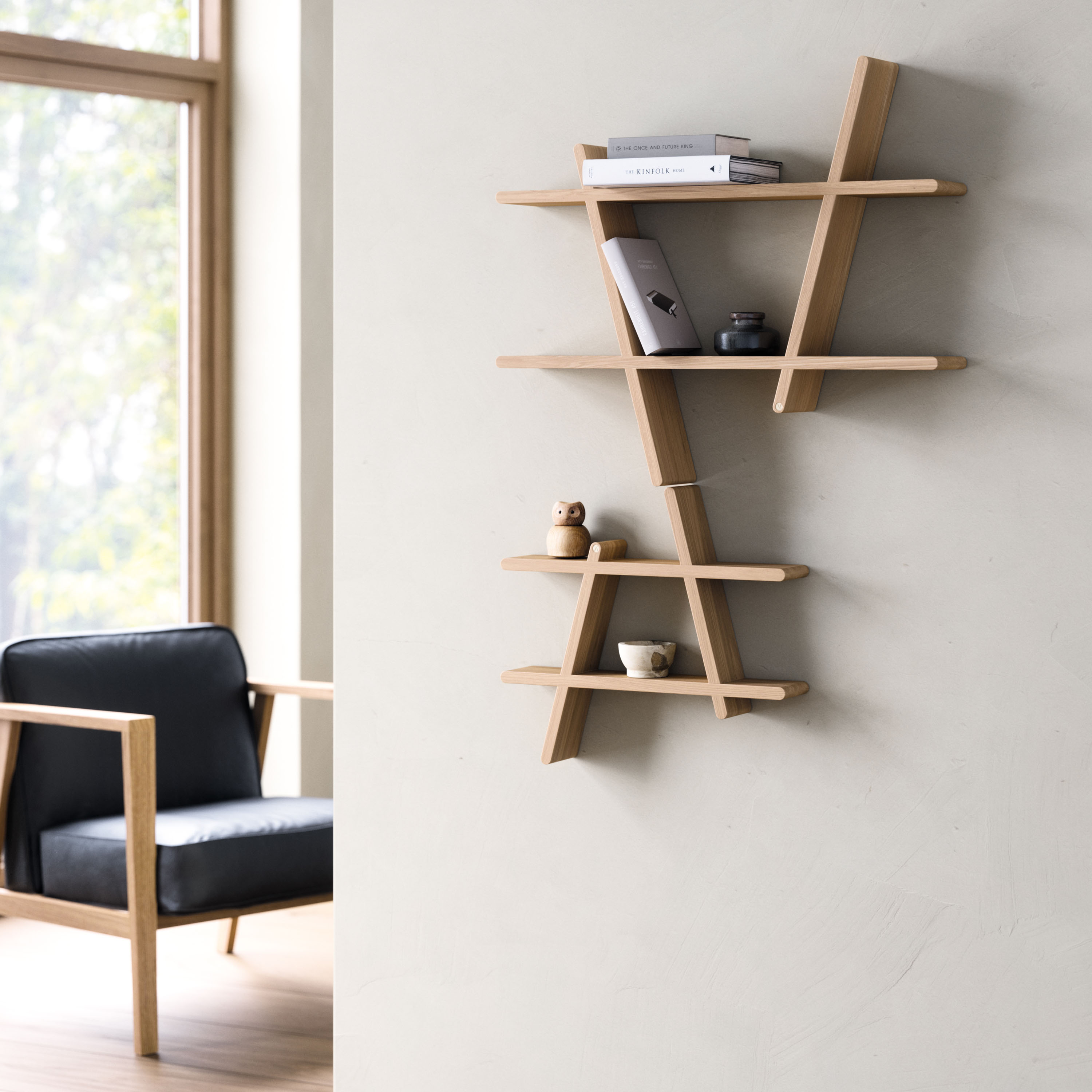 Andersen Furniture A-Shelf Seinä­hylly Öljytty Tammi Medium