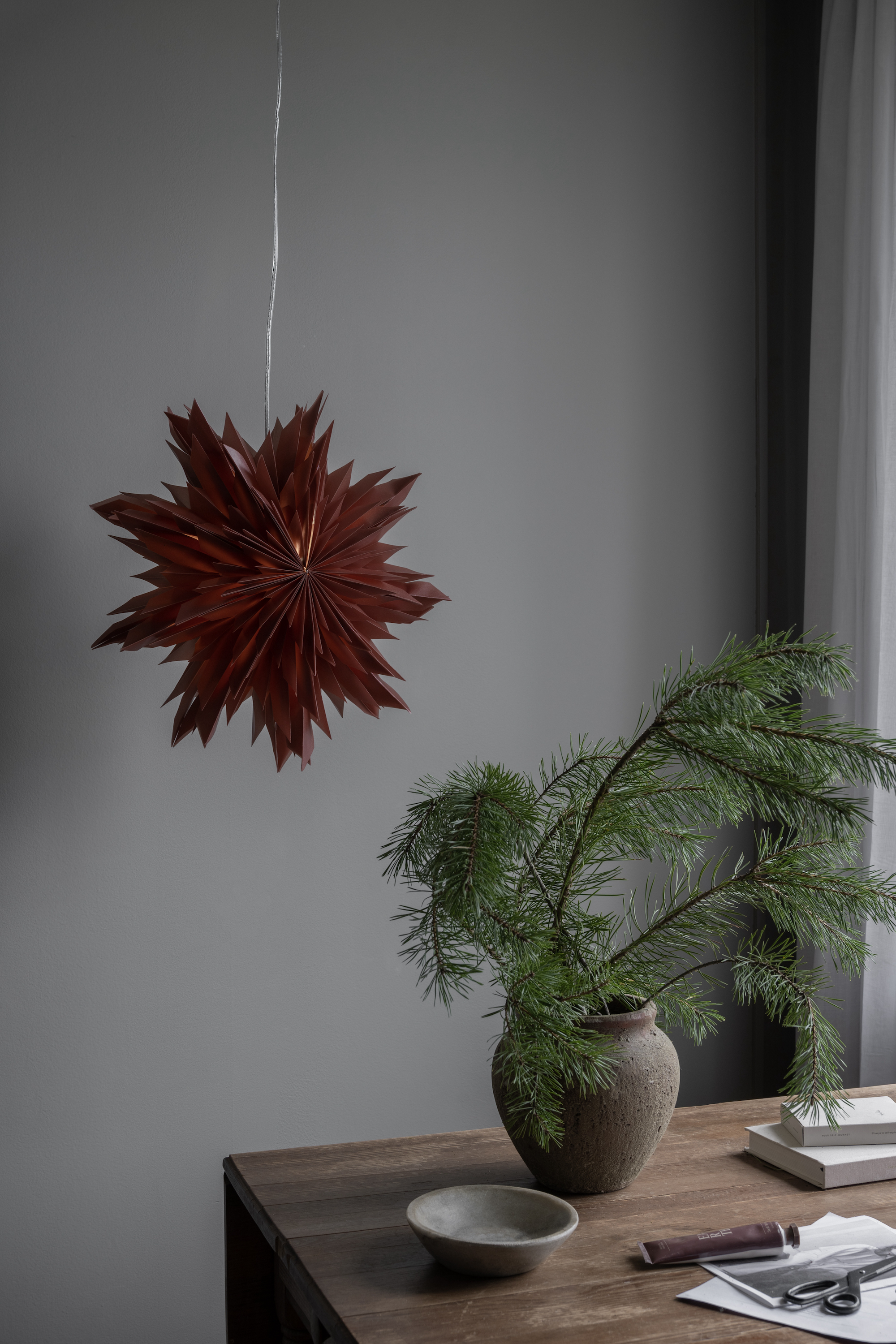 Watt &amp; Veke Oslo Joulutähti Red Orchre 44cm