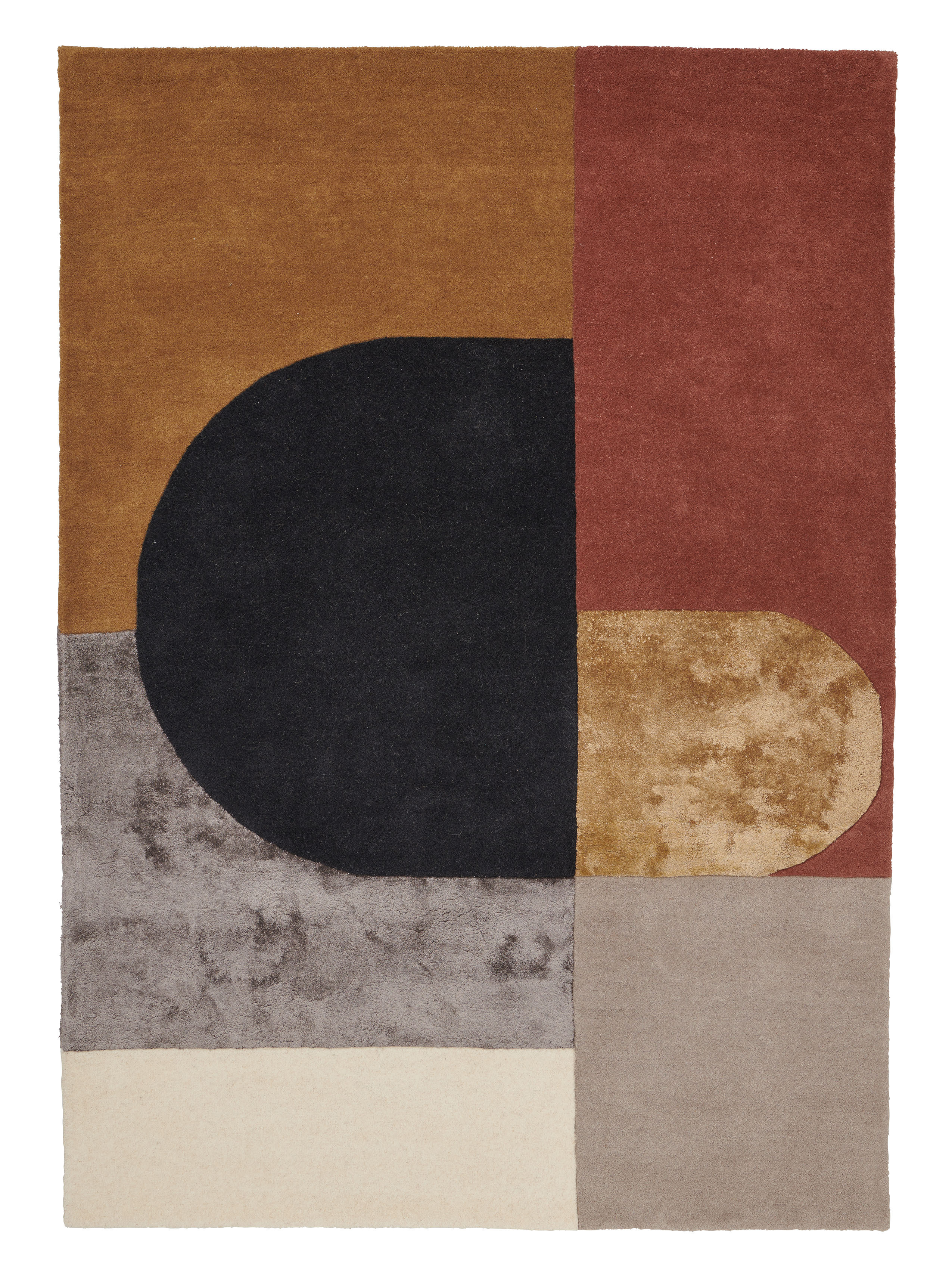 Linie Design - Vilja Ullmatta Mustard 170x240 - Multi