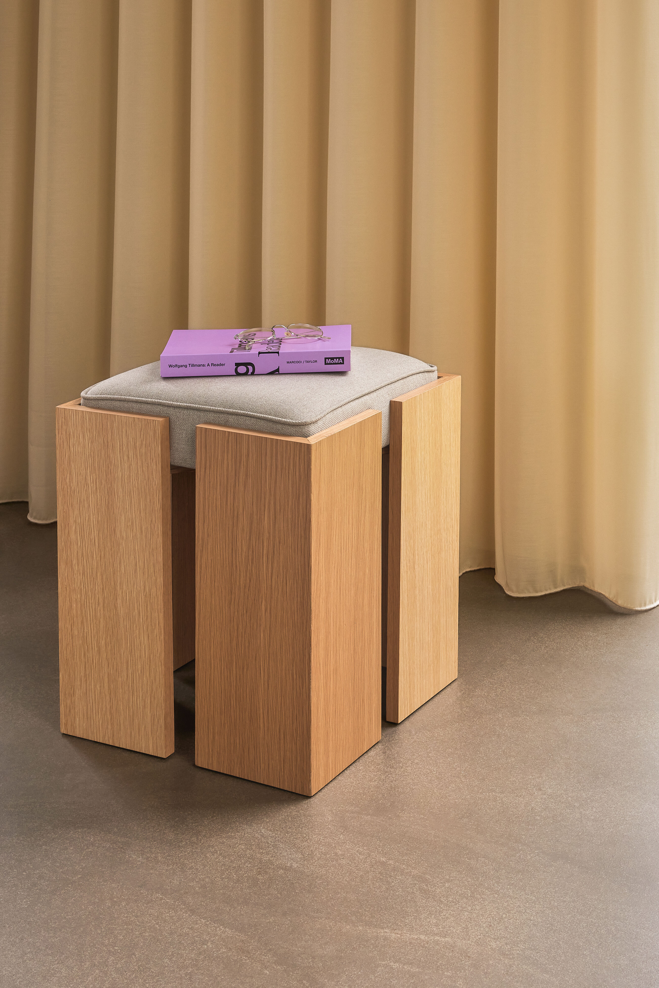 Hübsch Forma Hocker Sand/Natur