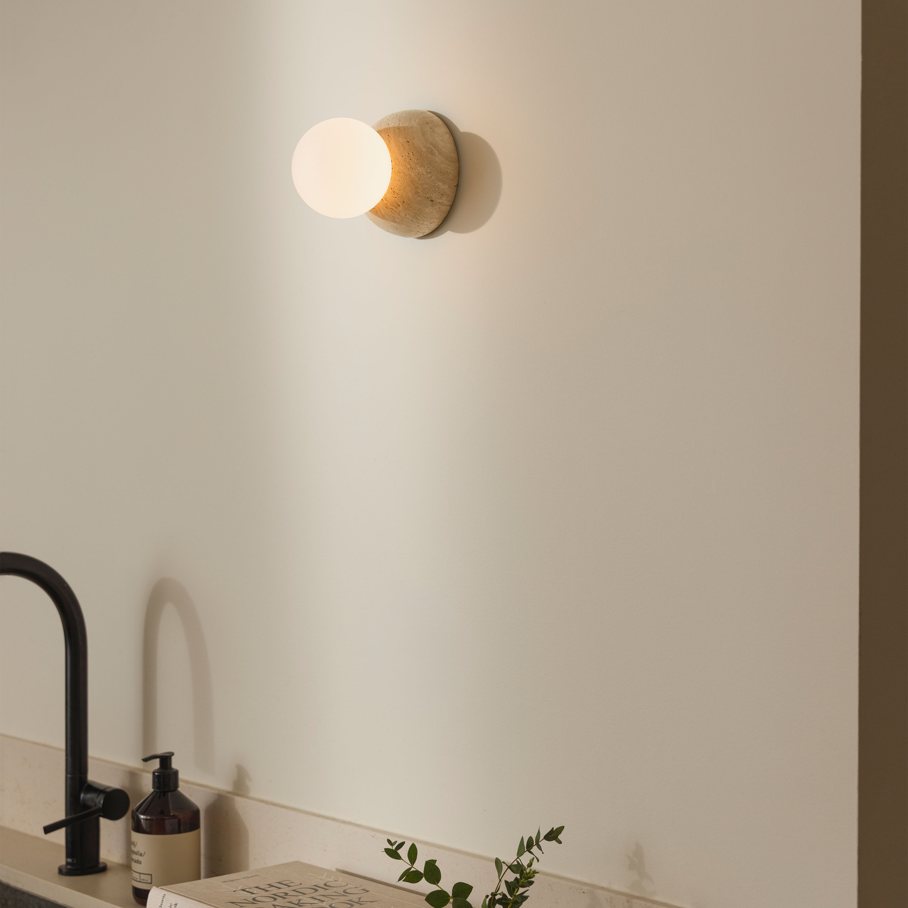 Globen Lighting Torrano Wandlampe Beige/Weiß