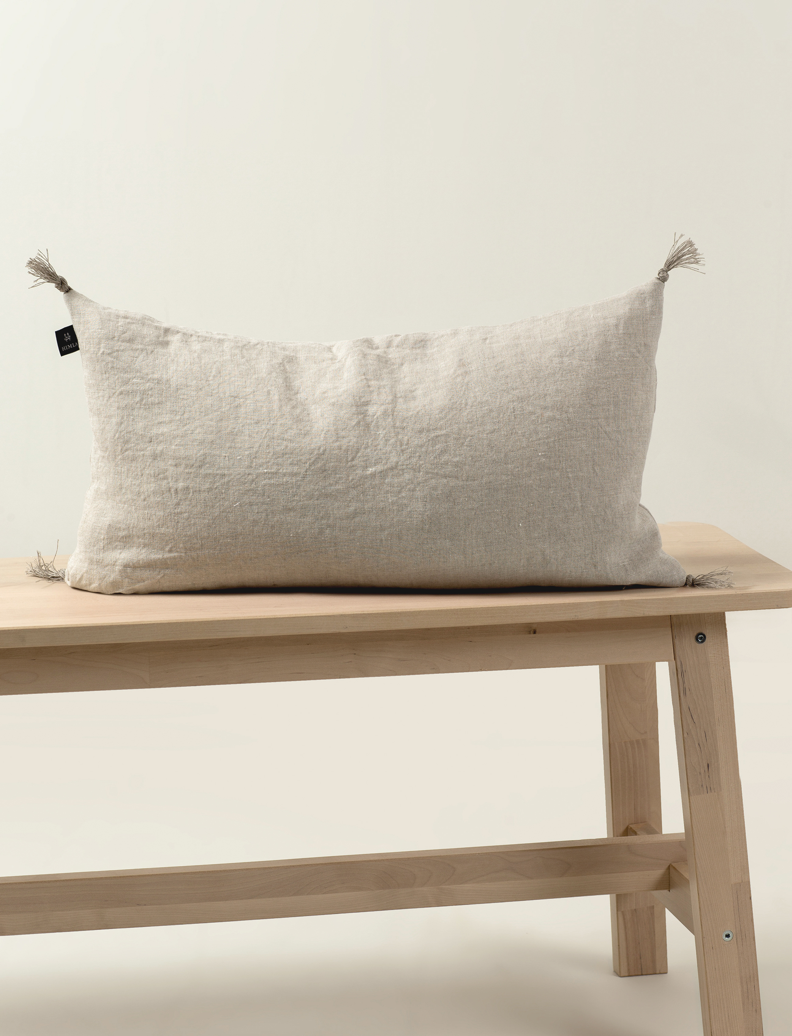 Himla Sunshine Kuddfodral Tassel Oatmeal 30x60