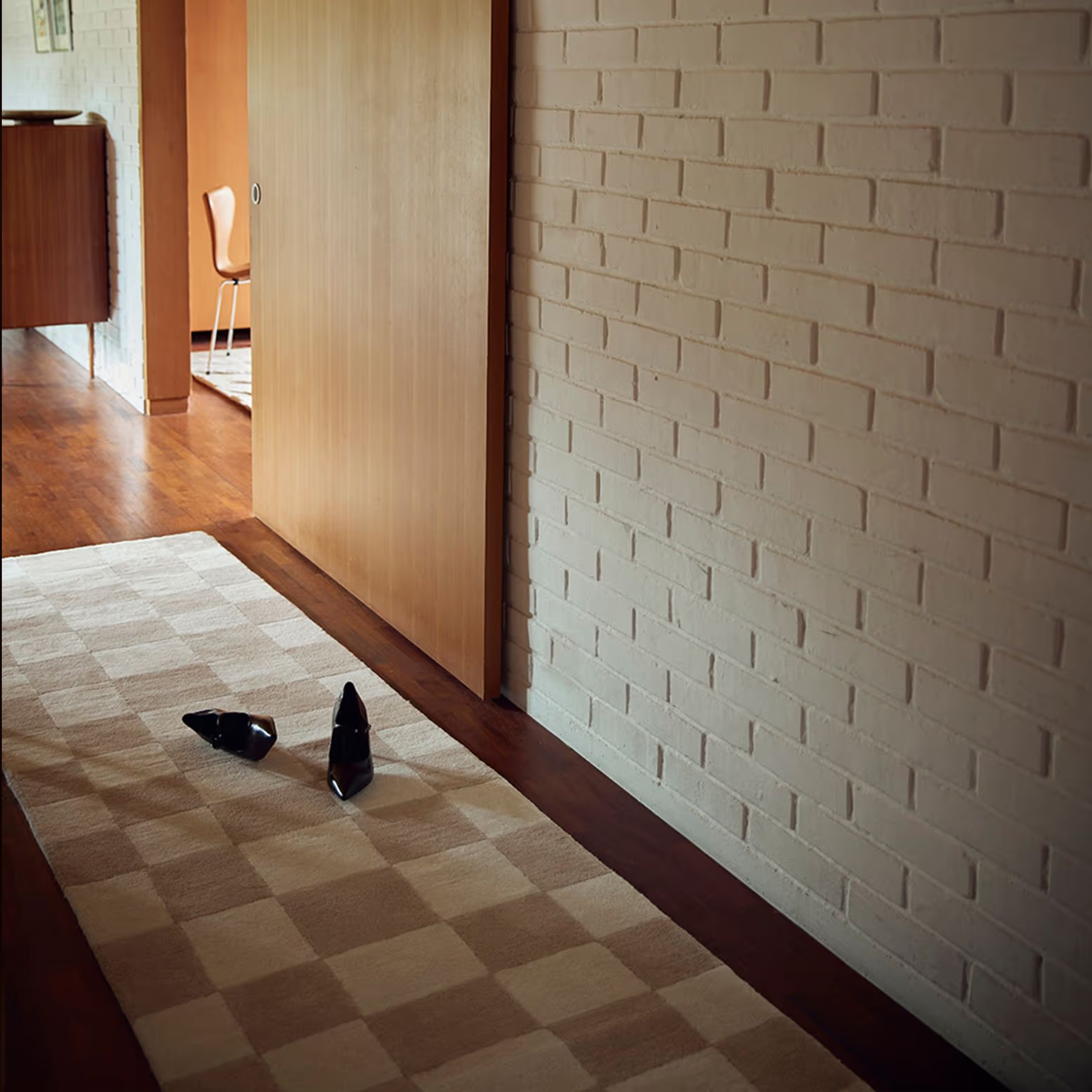 Hafstrom Villa Villapaita Beige/Valkoinen 80x300