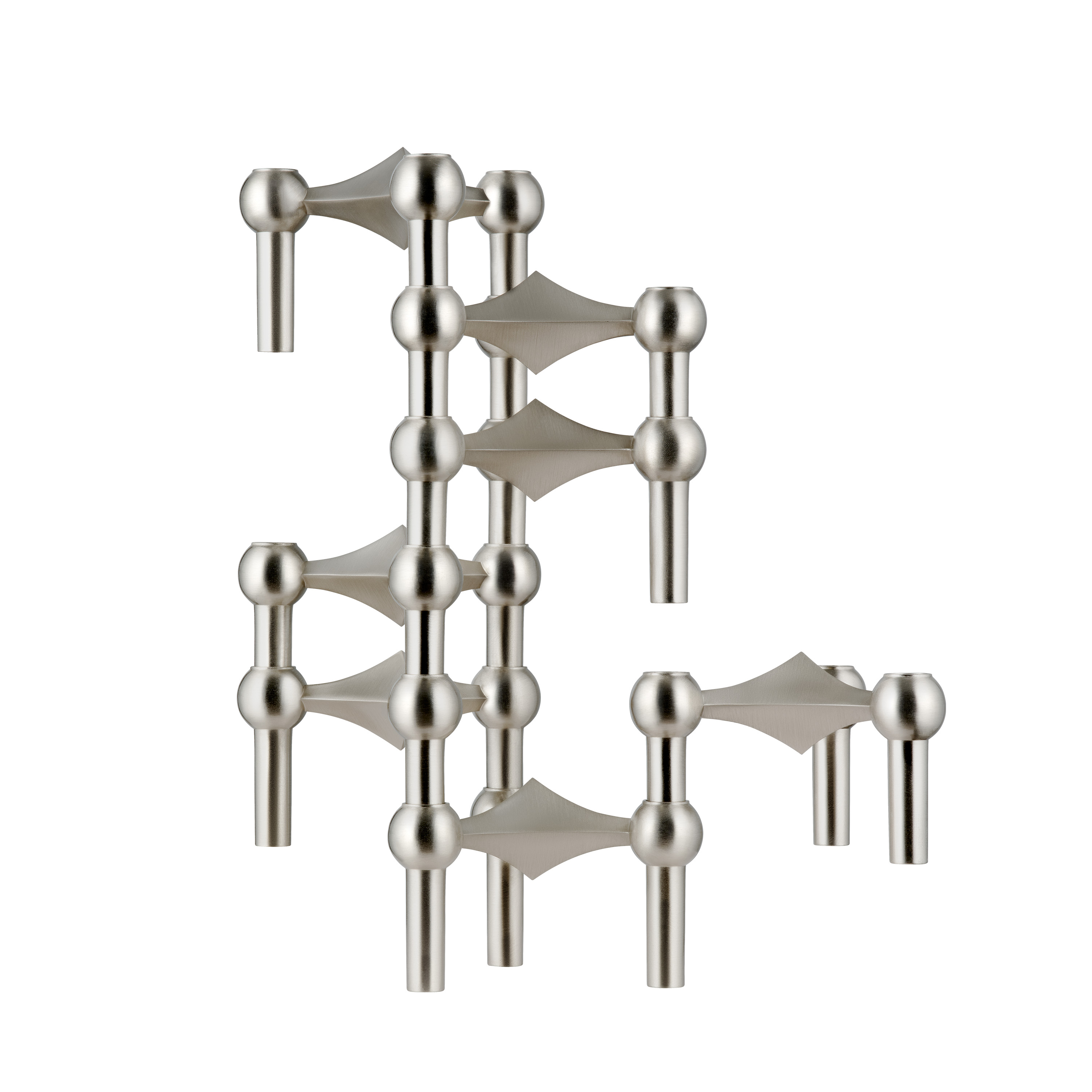 Stoff Nagel Kynttilänjalka Harjattu Kromi