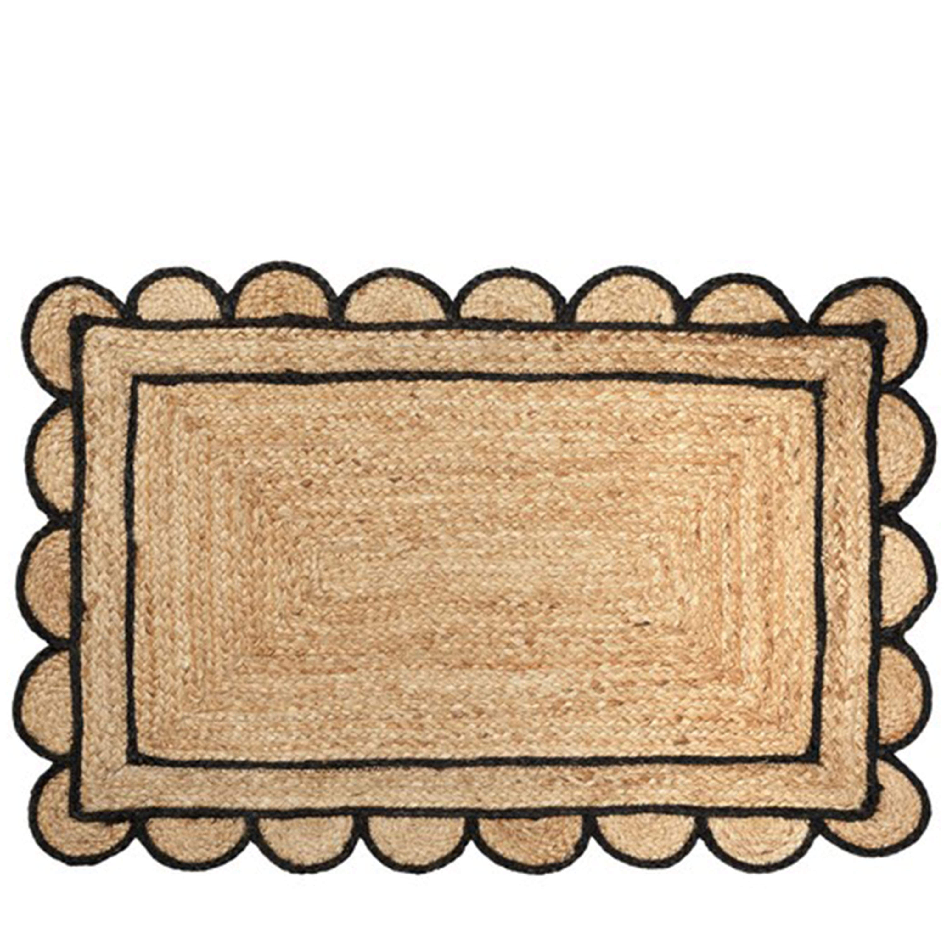 Scallop Ovimatto Musta 60x90