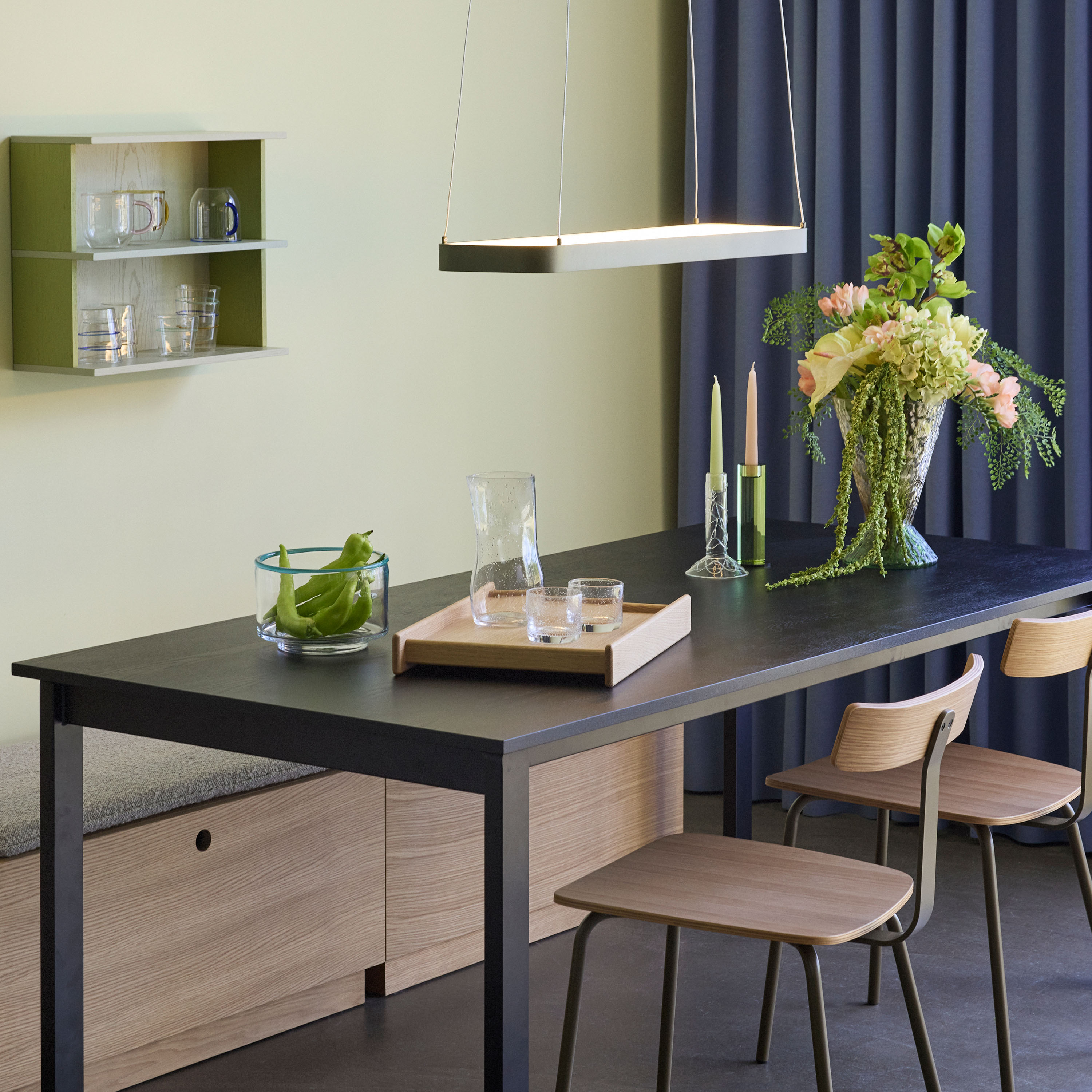 Hübsch Hock Spisebord Black 190x90