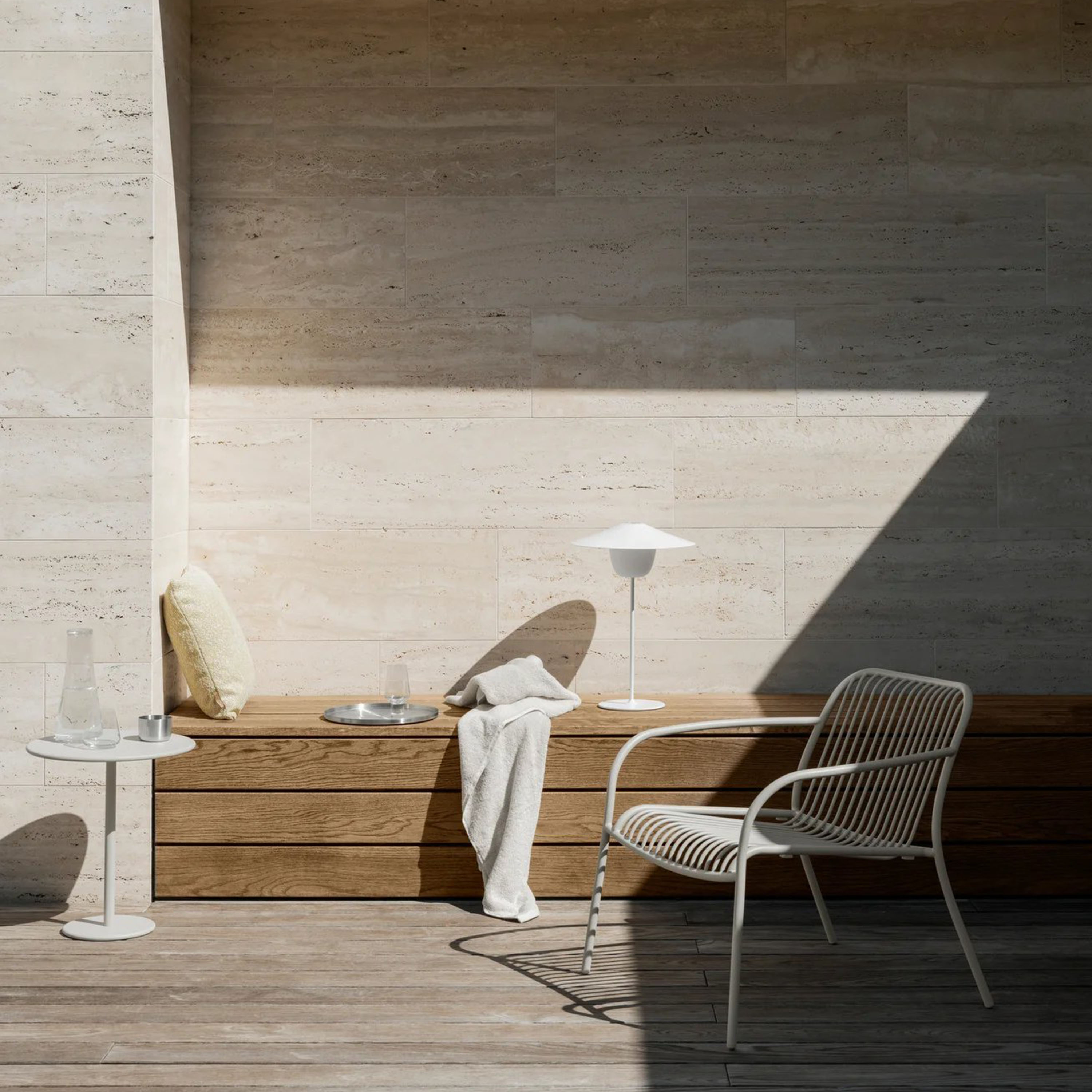 Blomus Yua Wire Utomhus Loungestol Silk Gray