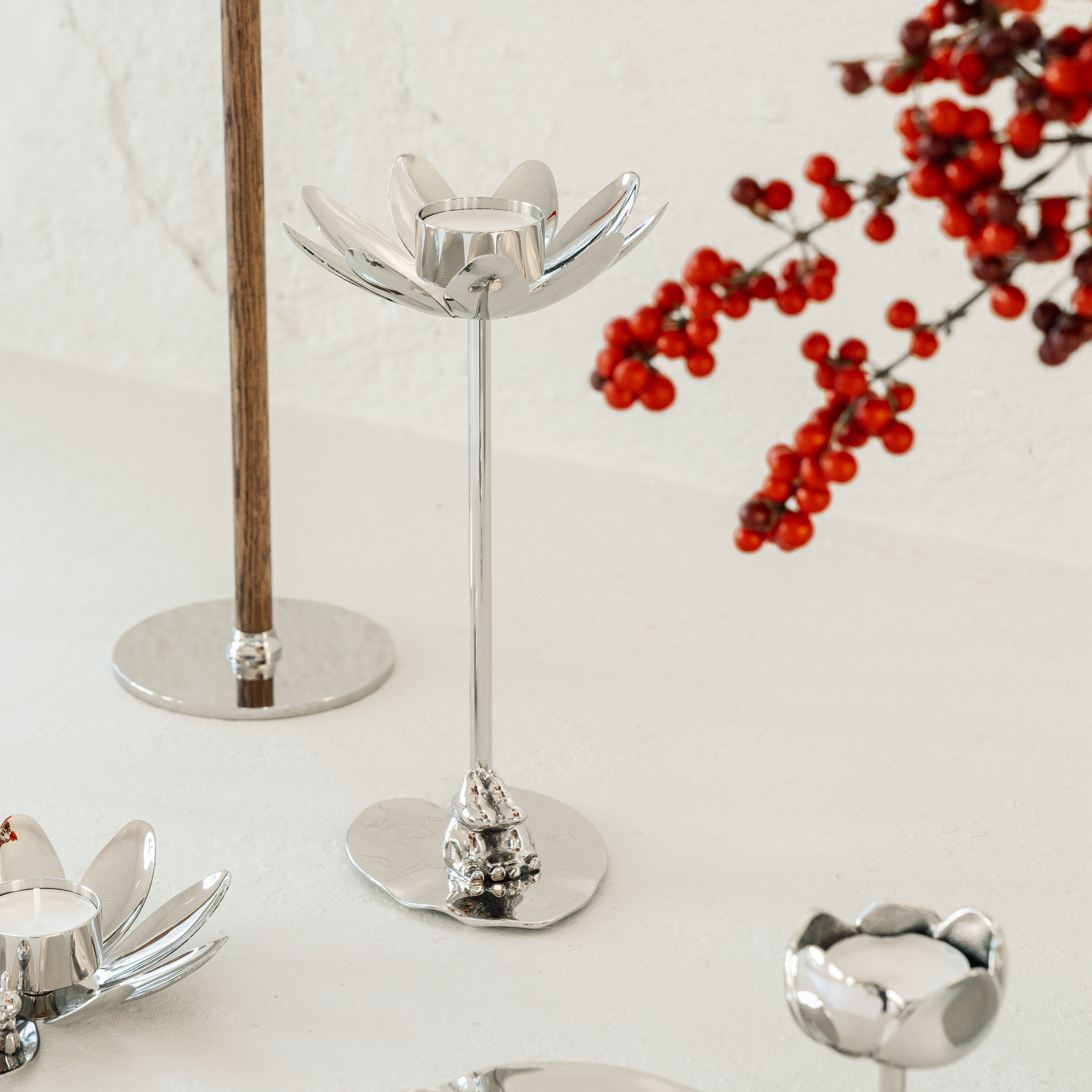 Hilke Collection Hilke X Mumins Kleine My Windlicht Silber